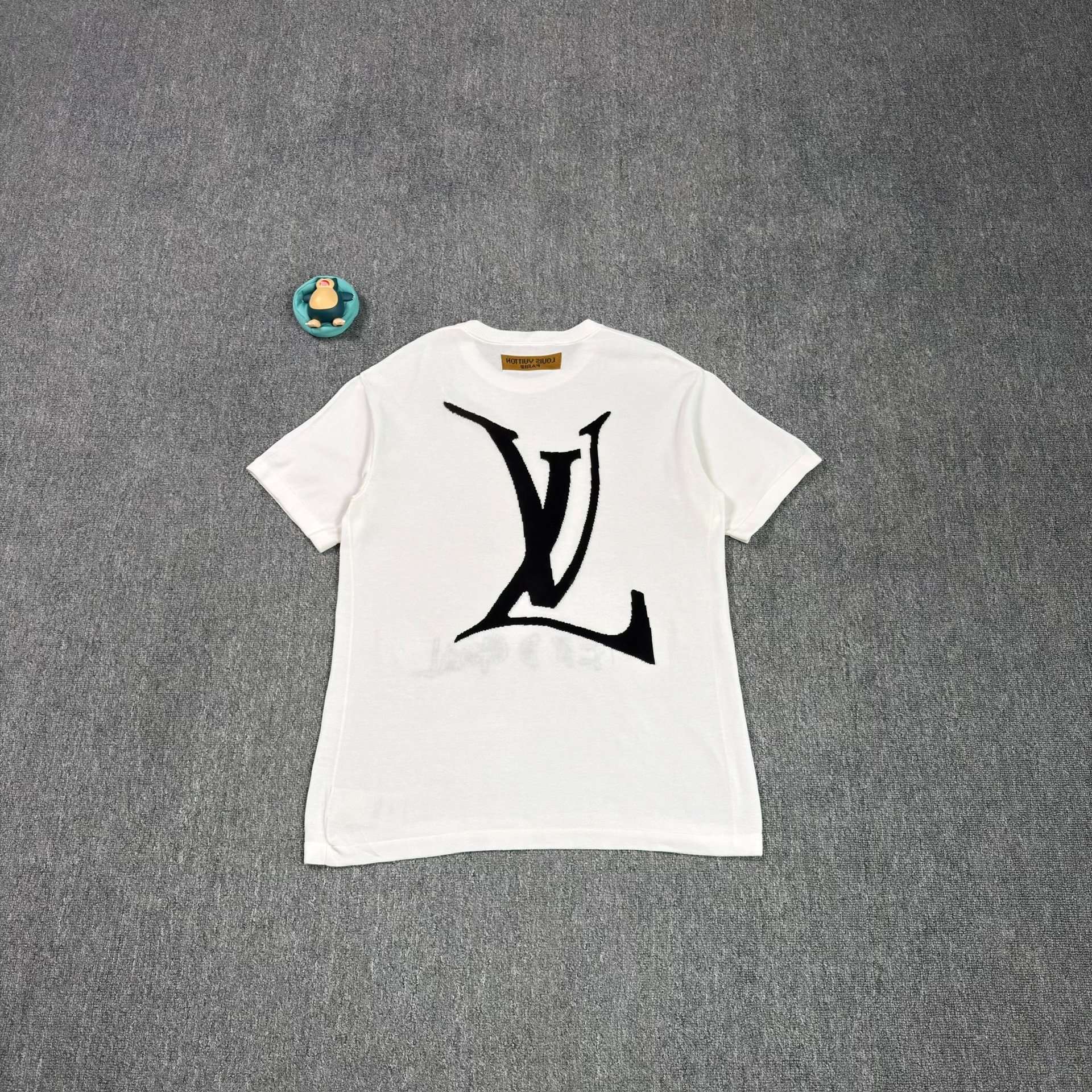 Louis Vuitton White Logo Short-Sleeve Top — front