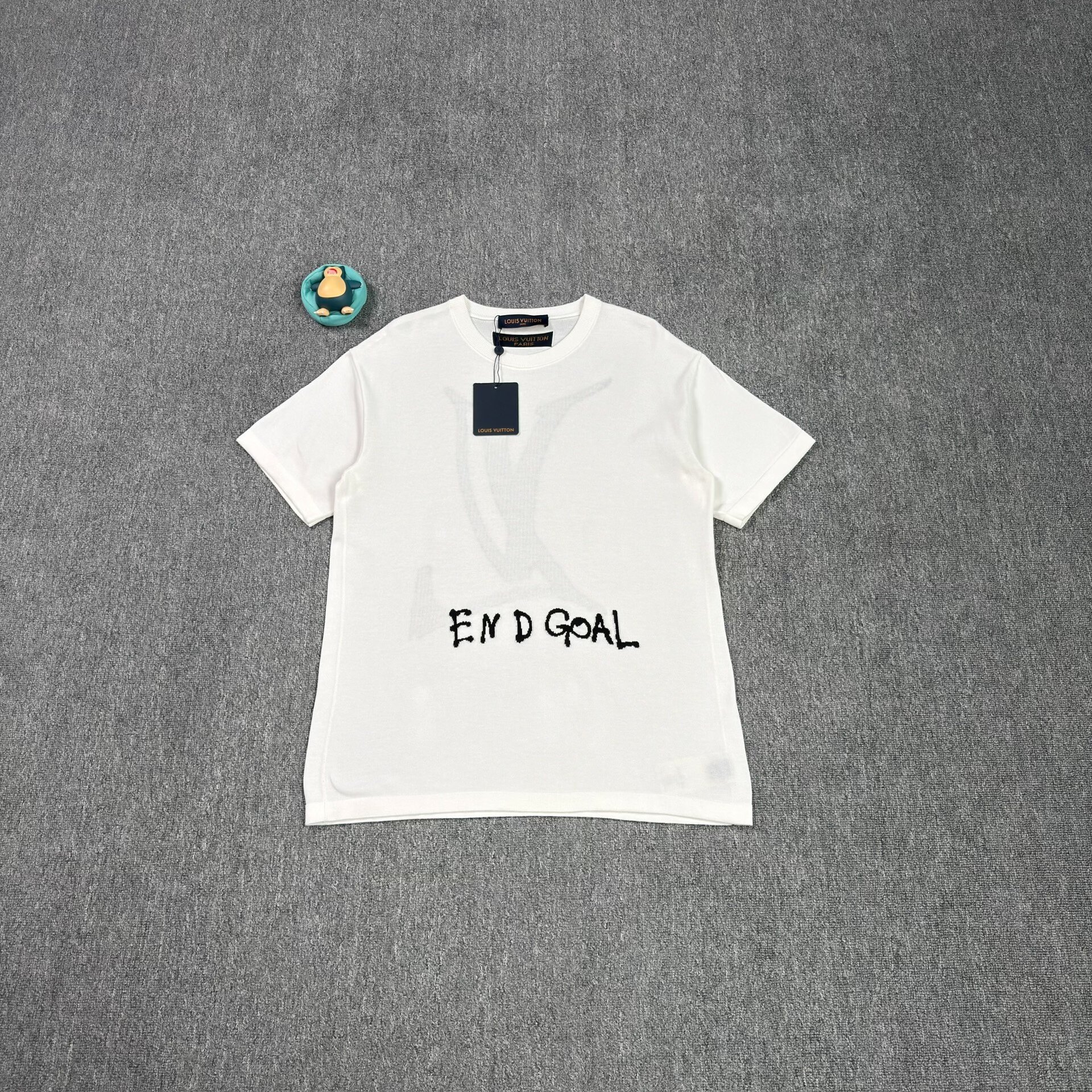 Louis Vuitton White Logo Short-Sleeve Top