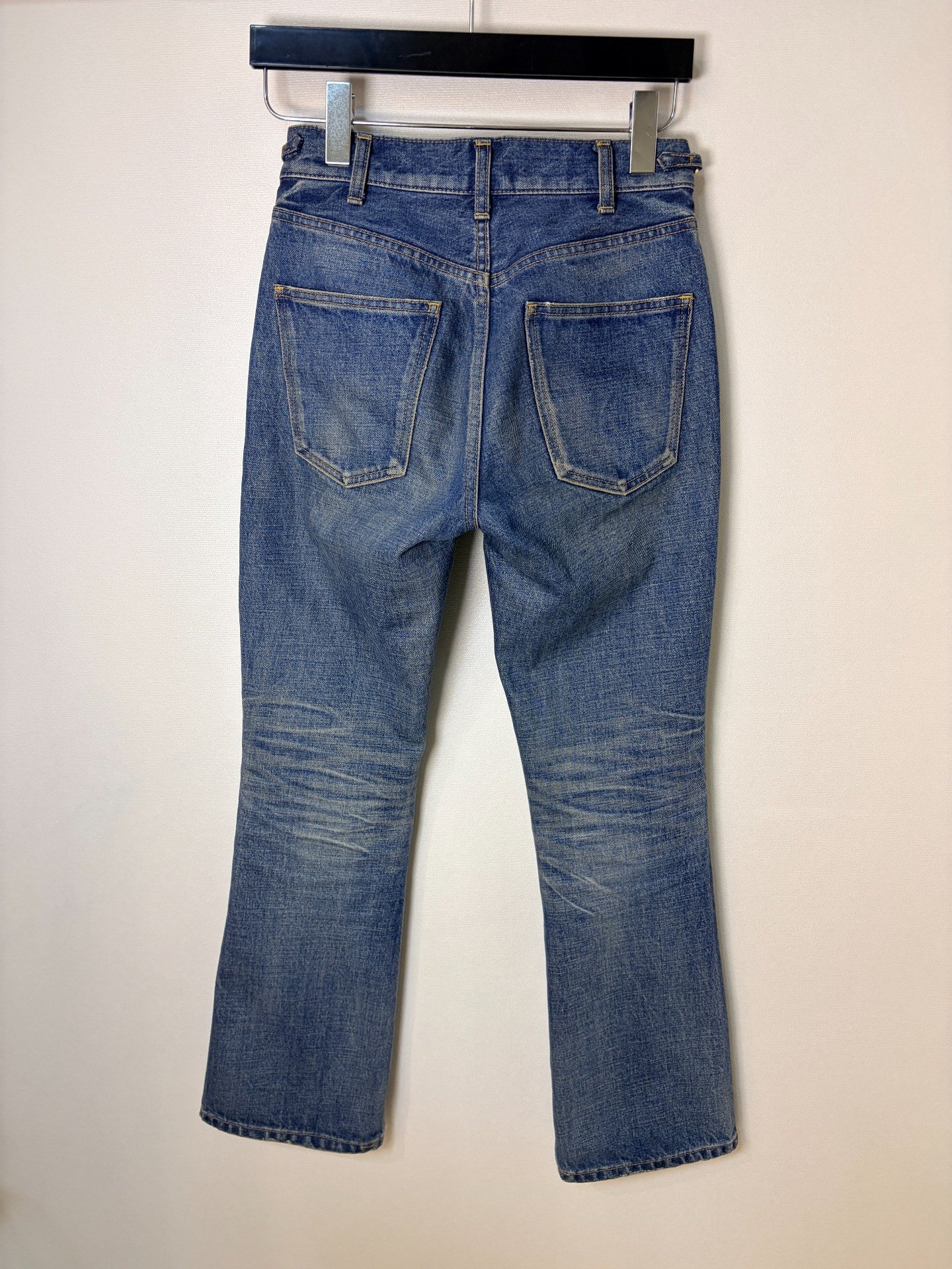 Celine Dylan Blue Micro-Flare Jeans — front