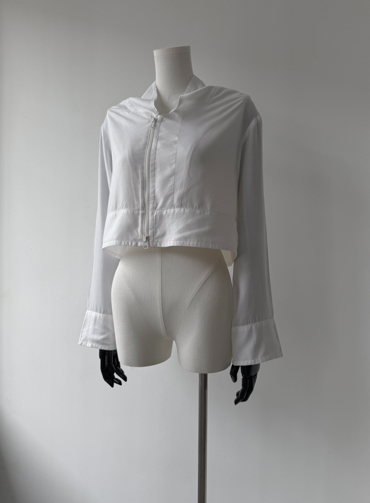 Yohji Yamamoto Femme 09AW Asymmetric Short Jacket — front