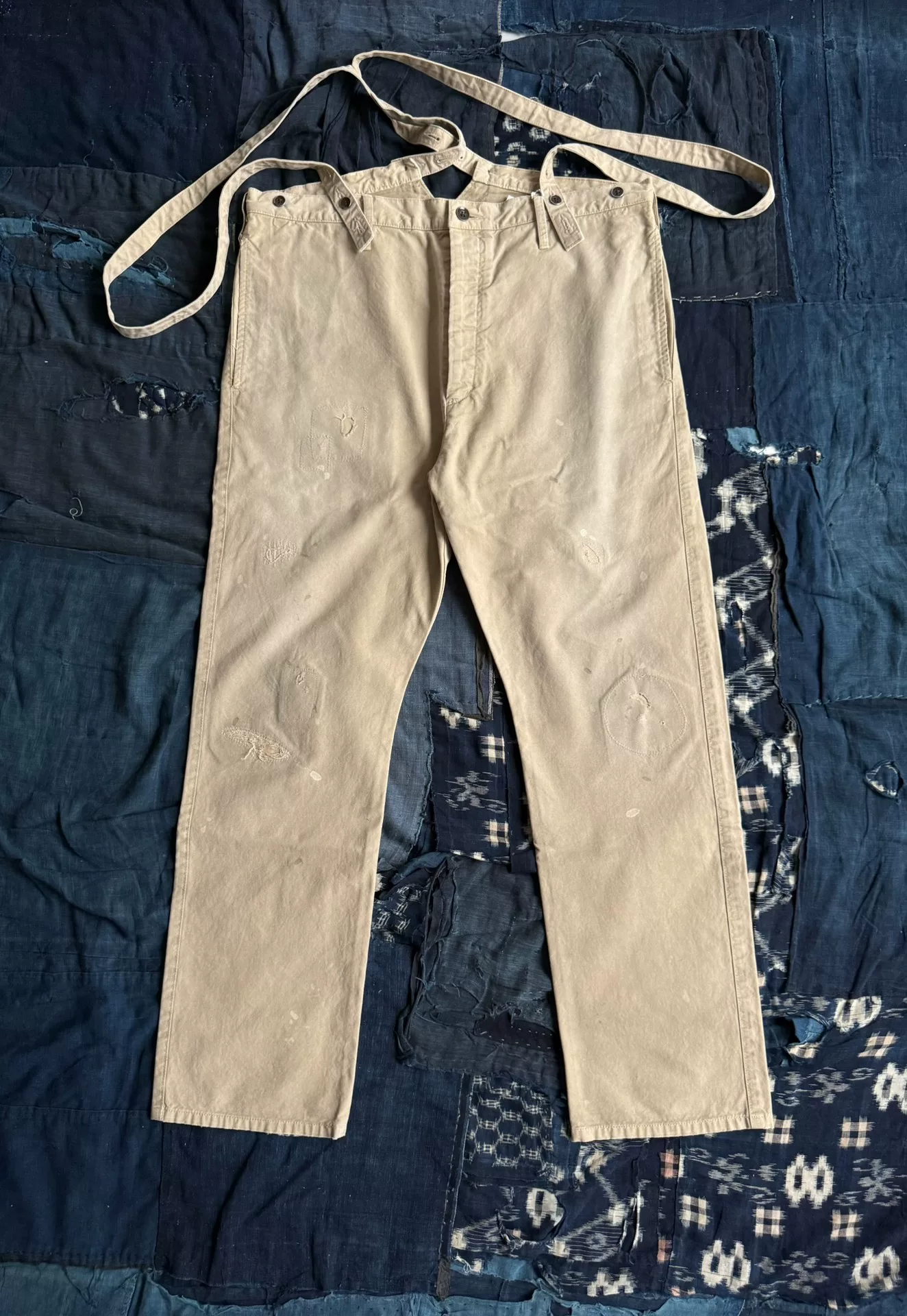 visvim 21AW Travailler Braces Pants DMGD