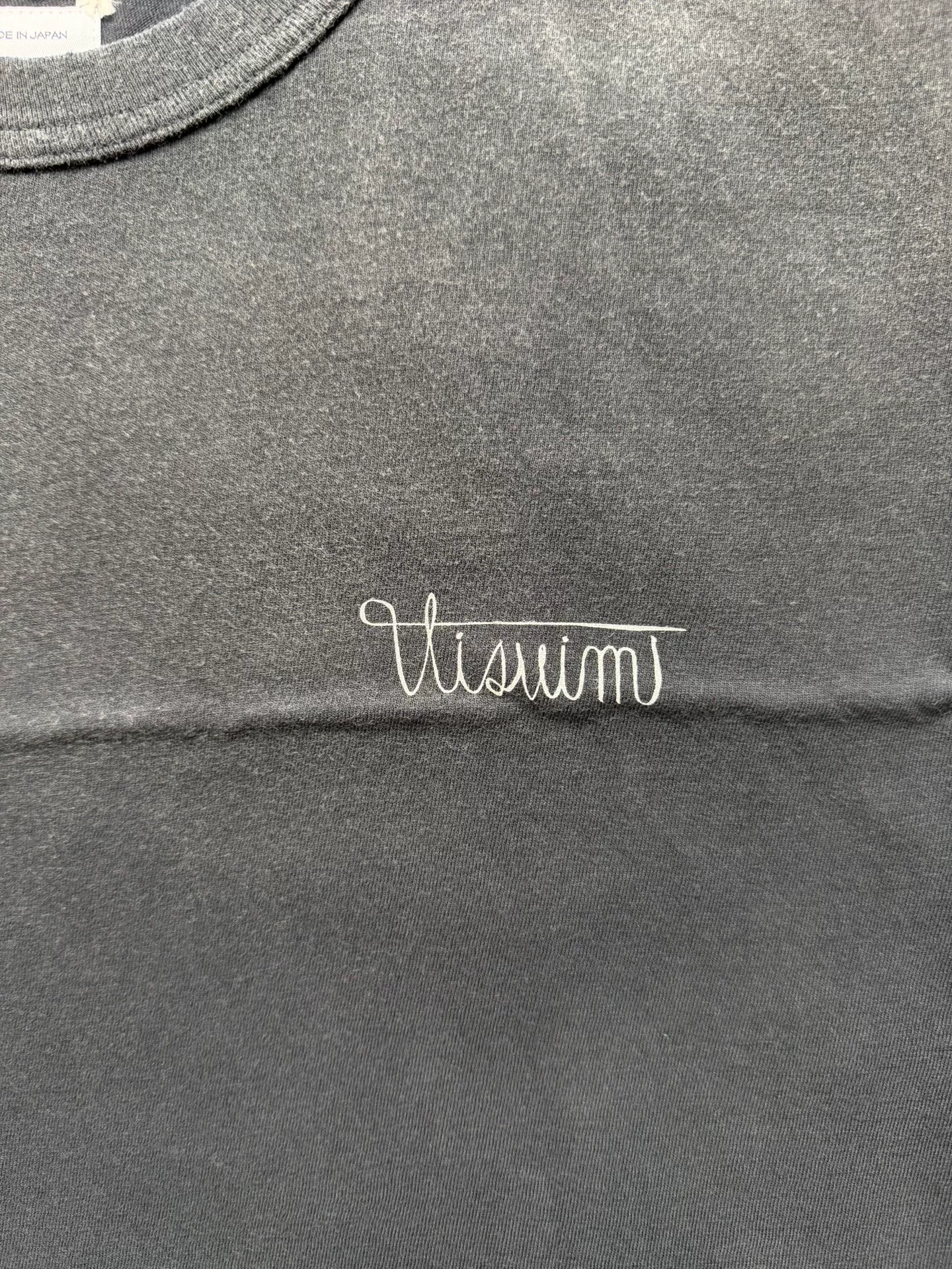 Visvim 26AW Jumbo Distressed Tee — label