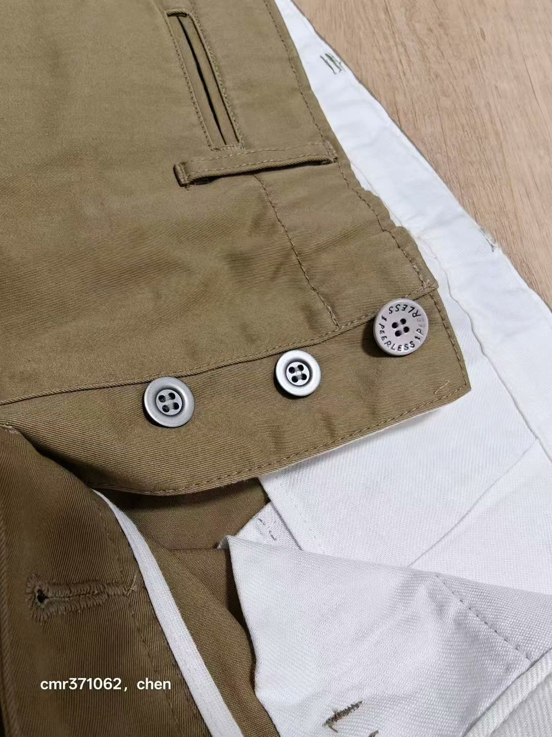 visvim 18SS Chino Shorts — label
