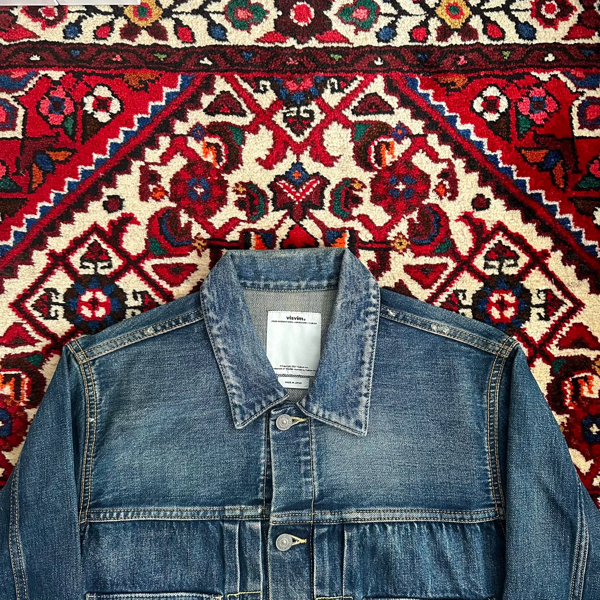 visvim 101 11AW Denim Jacket — label