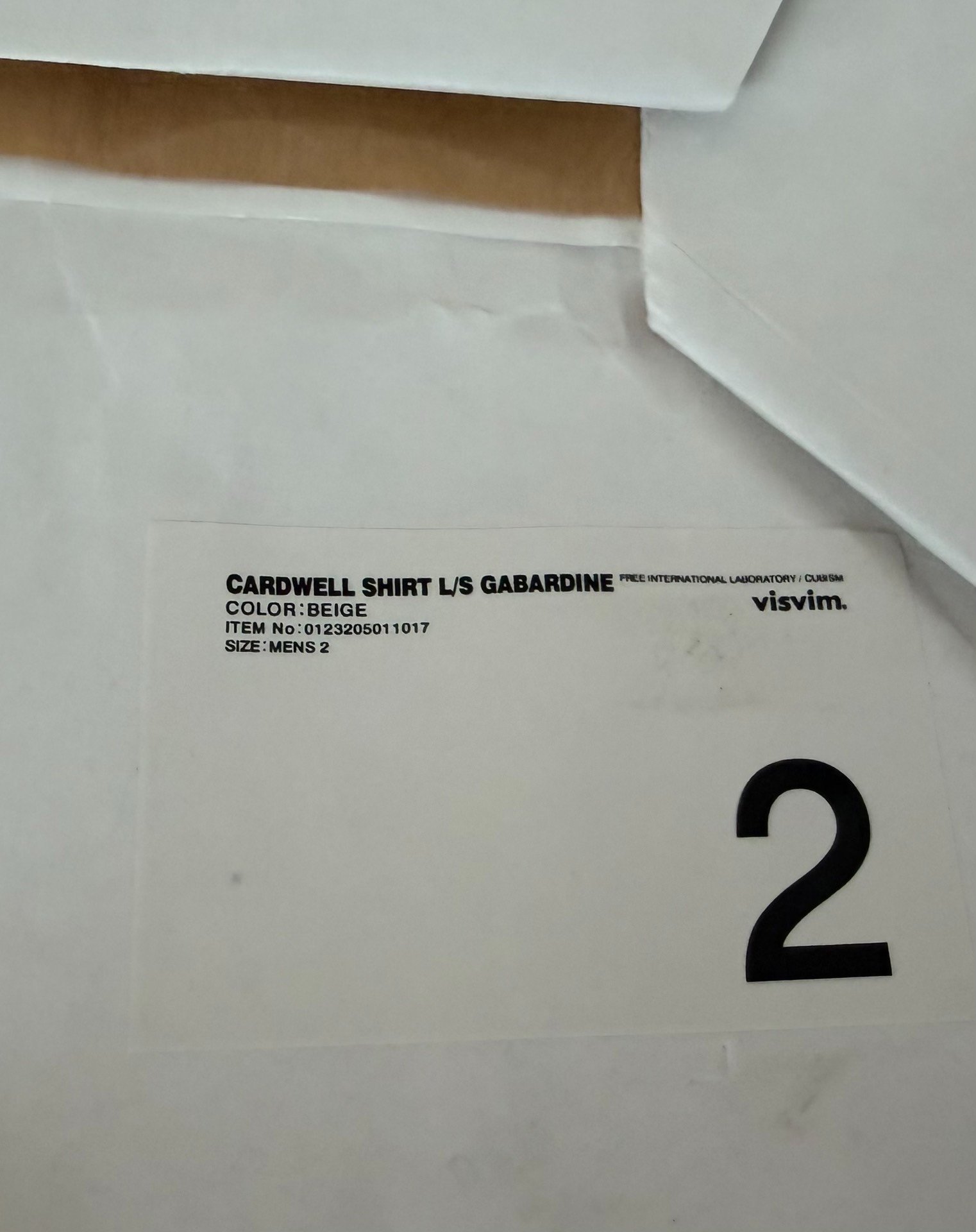 VISVIM CARDWELL SHIRT L/S — back