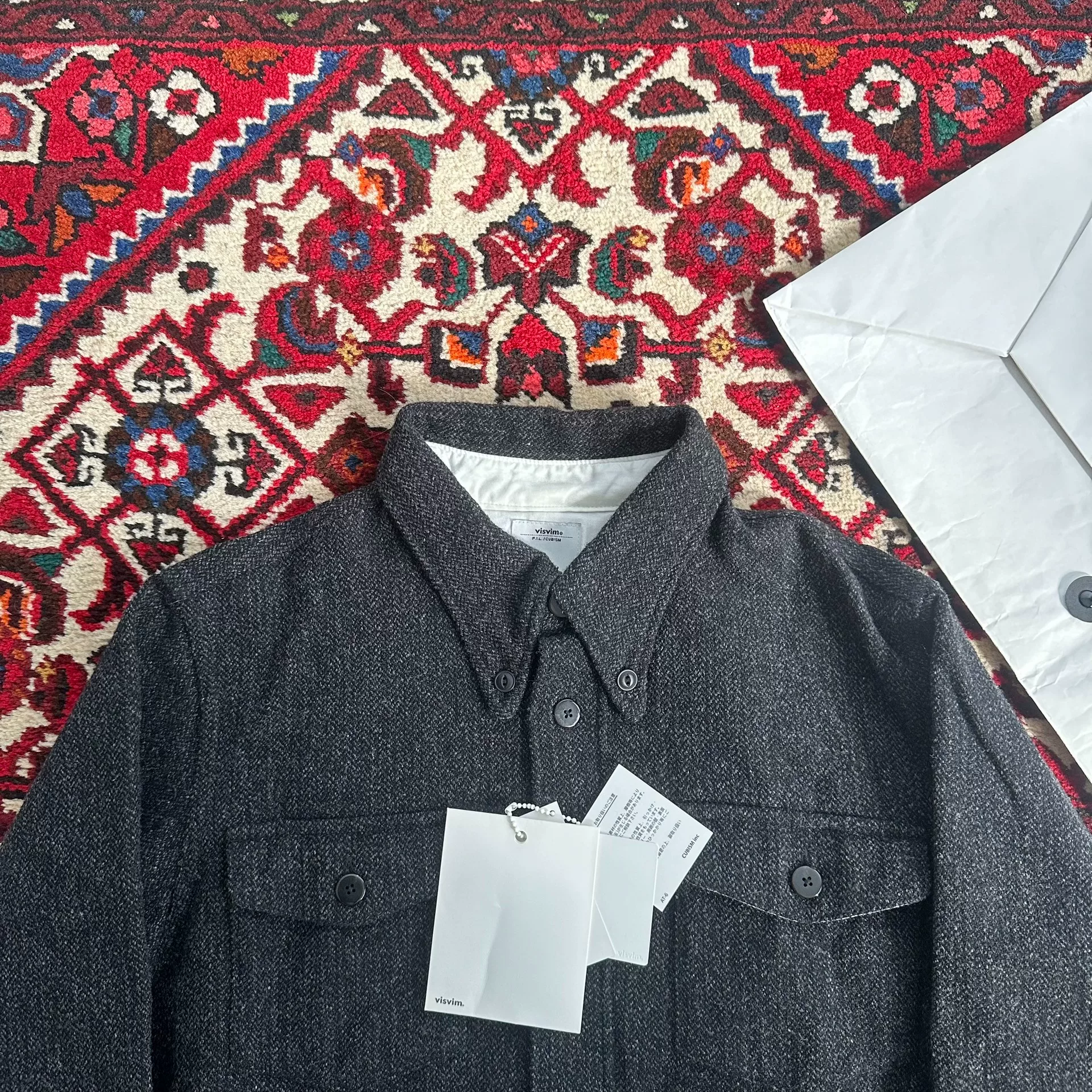 Visvim 17aw Wally Shirt Size 2 — label