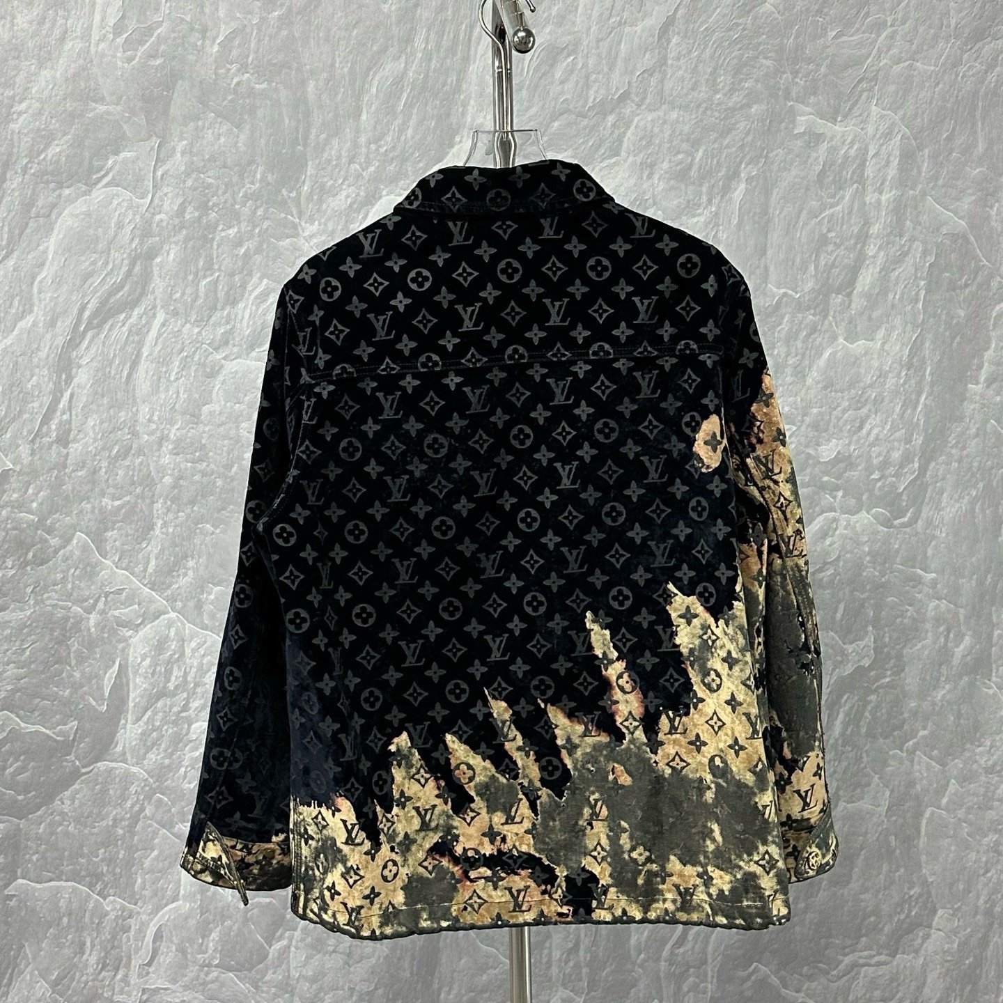 Louis Vuitton SS24 Fire Cloud Denim Jacket — back