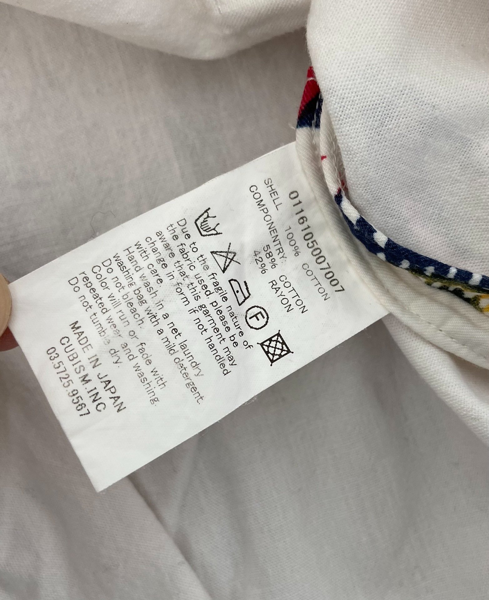 VISVIM KERCHIEF BORDER TUNIC SHIRT — detail