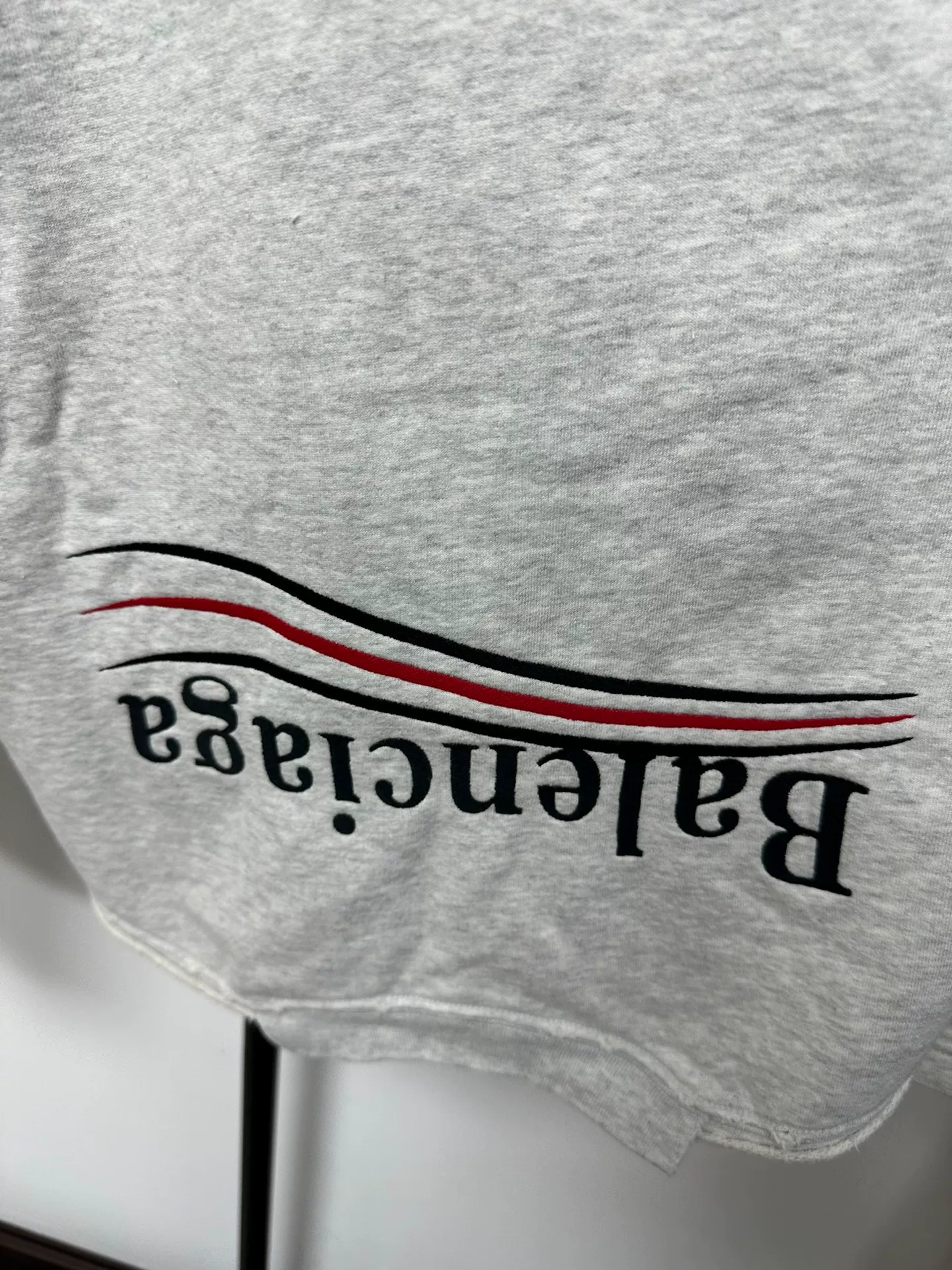 Balenciaga FW22 Reversed Paris Logo Hoodie — detail