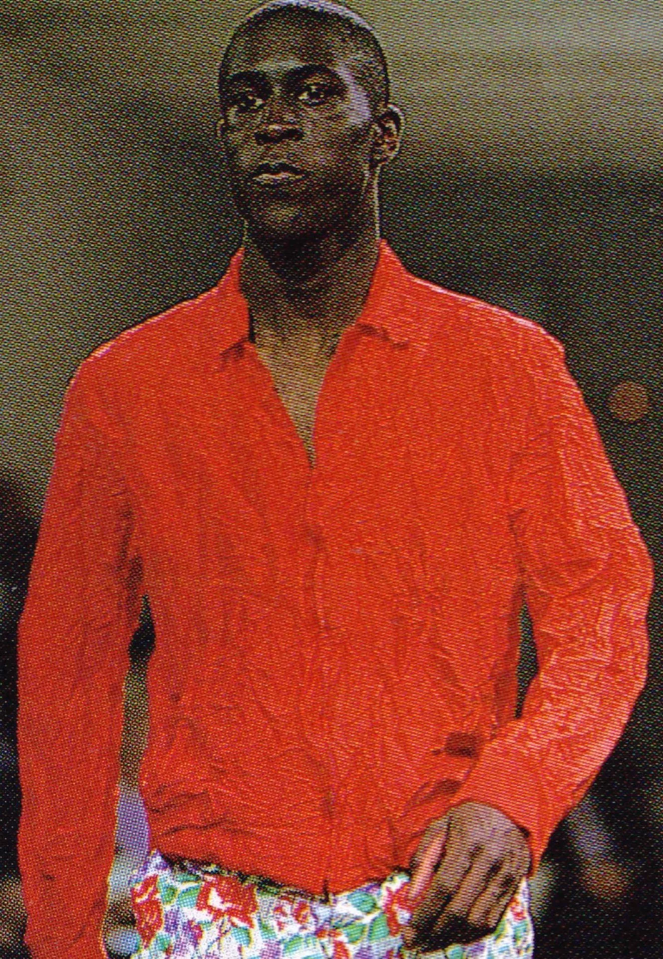 Yohji Yamamoto 01ss Red Silk Shirt — front