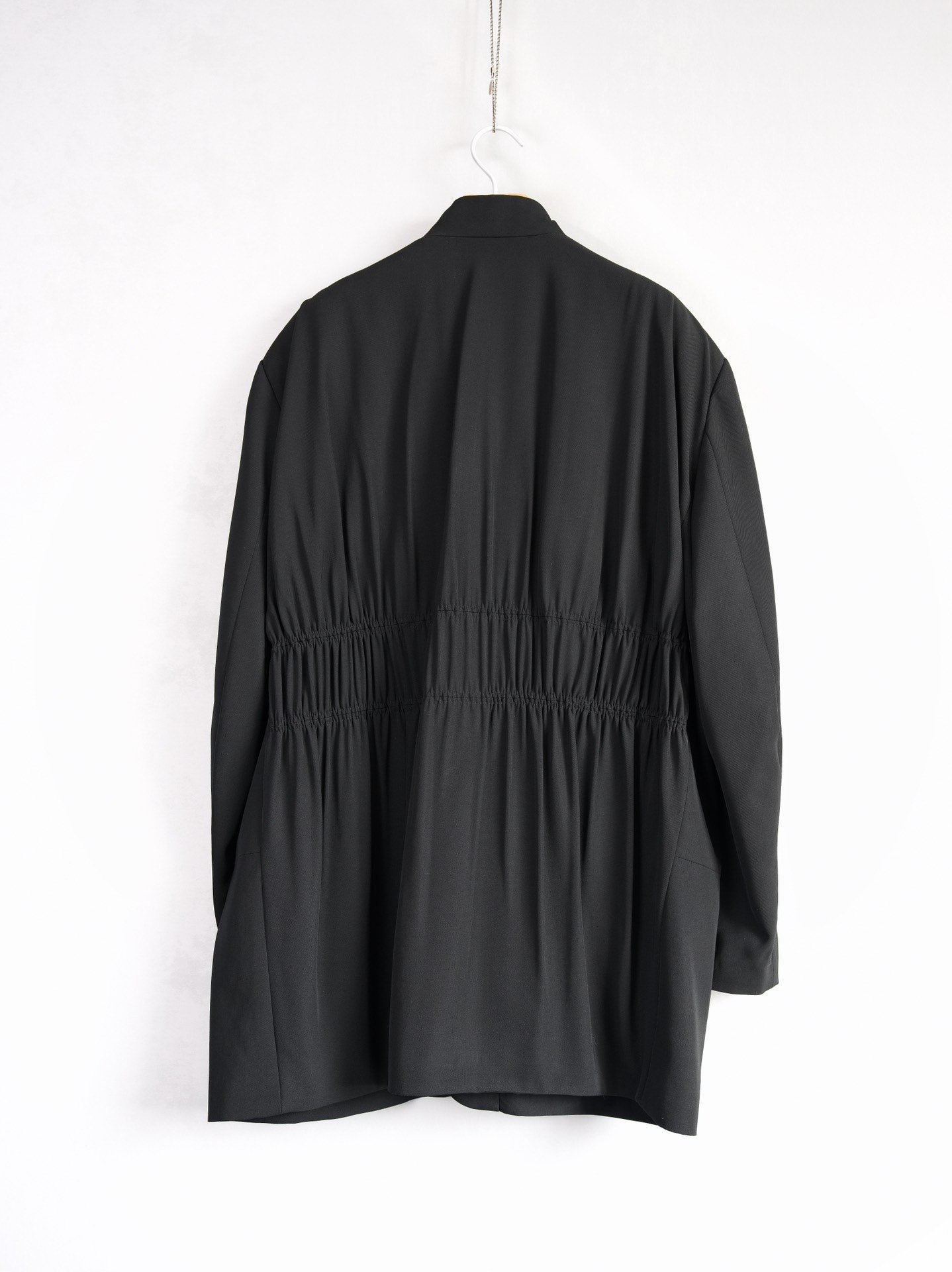 Yohji Yamamoto 01SS Back Pleated Runway Coat