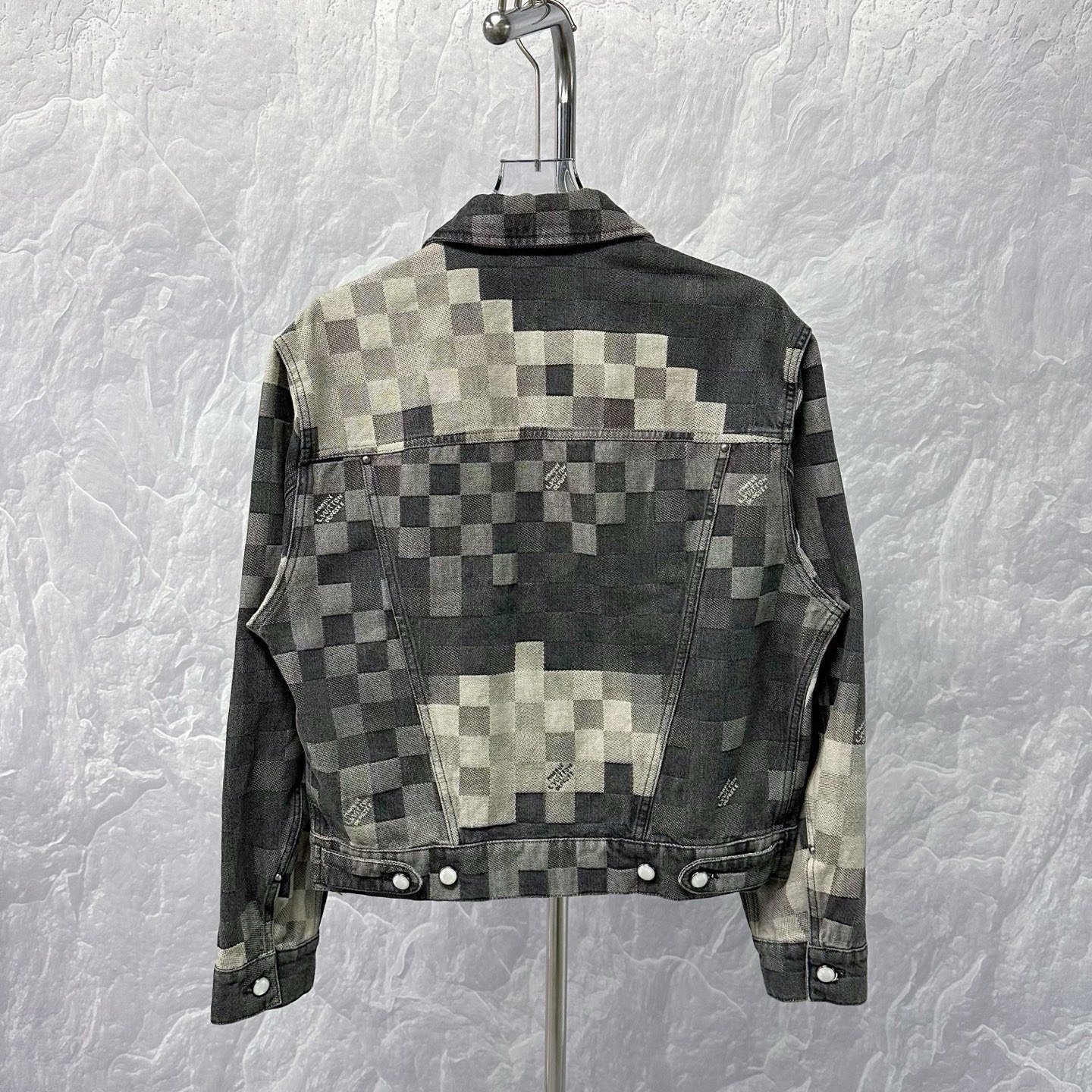 Louis Vuitton SS25 Checkerboard Denim Jacket — back