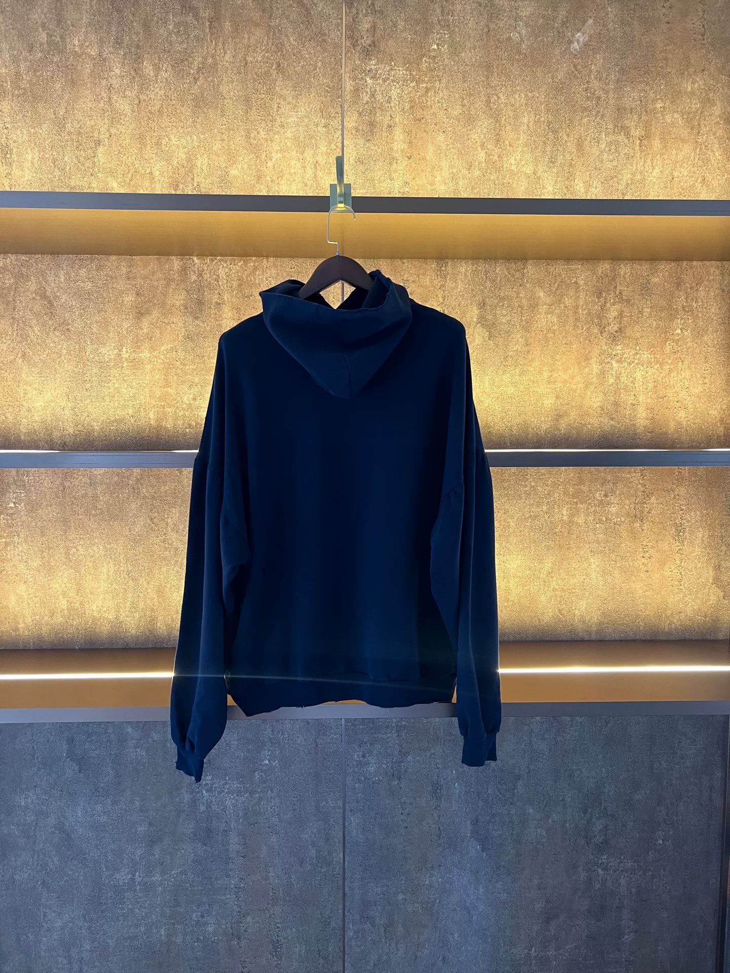 Balenciaga BE NICE FRANCE Dark Blue Hoodie — front