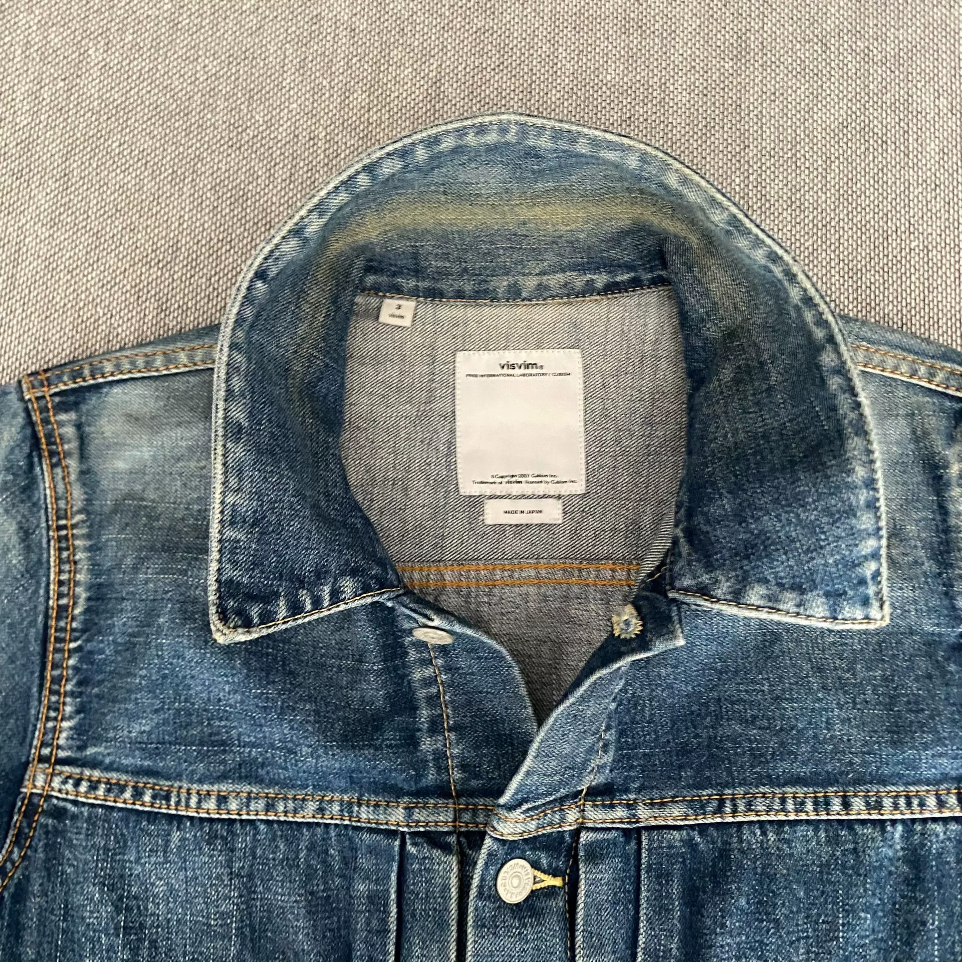 Visvim 101 Type 2 Denim Jacket — detail