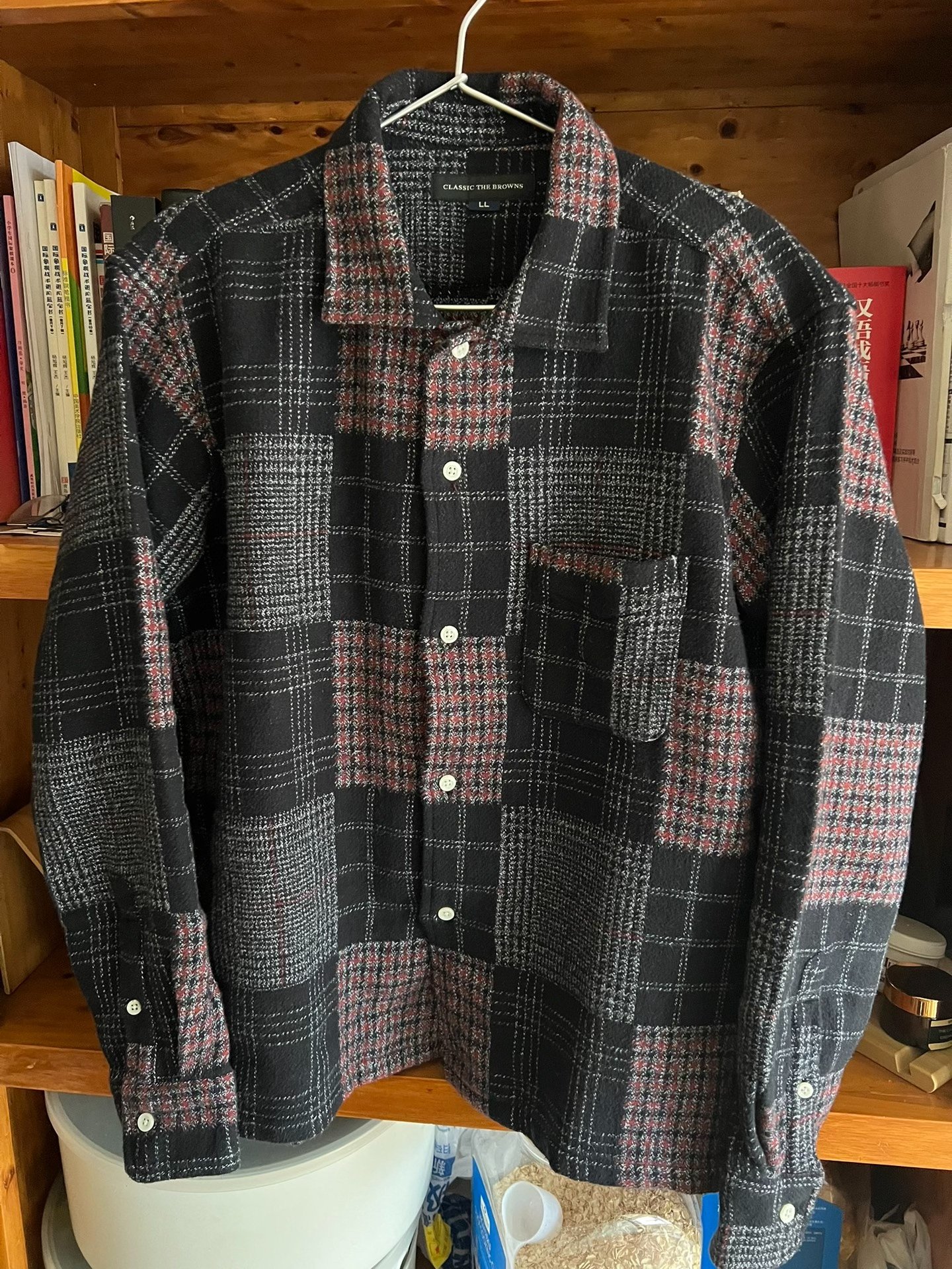 The Browns Plaid Shirt Jacket — back