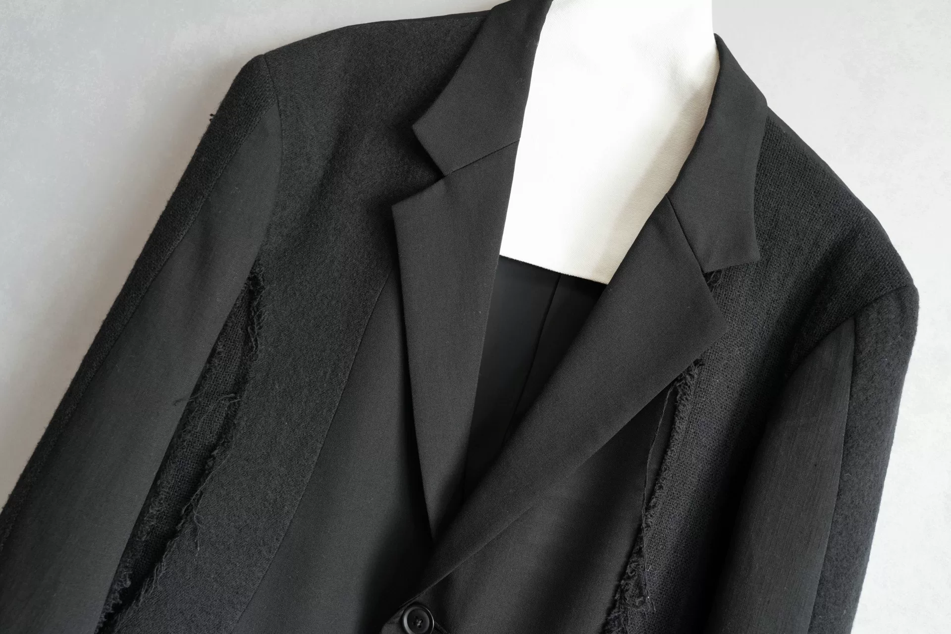 Yohji Yamamoto 15AW Knit Panel Jacket — detail