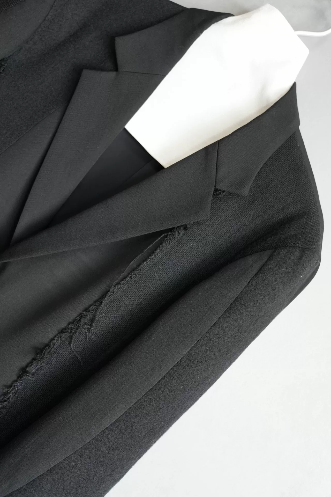 Yohji Yamamoto 15AW Knit Panel Jacket — back