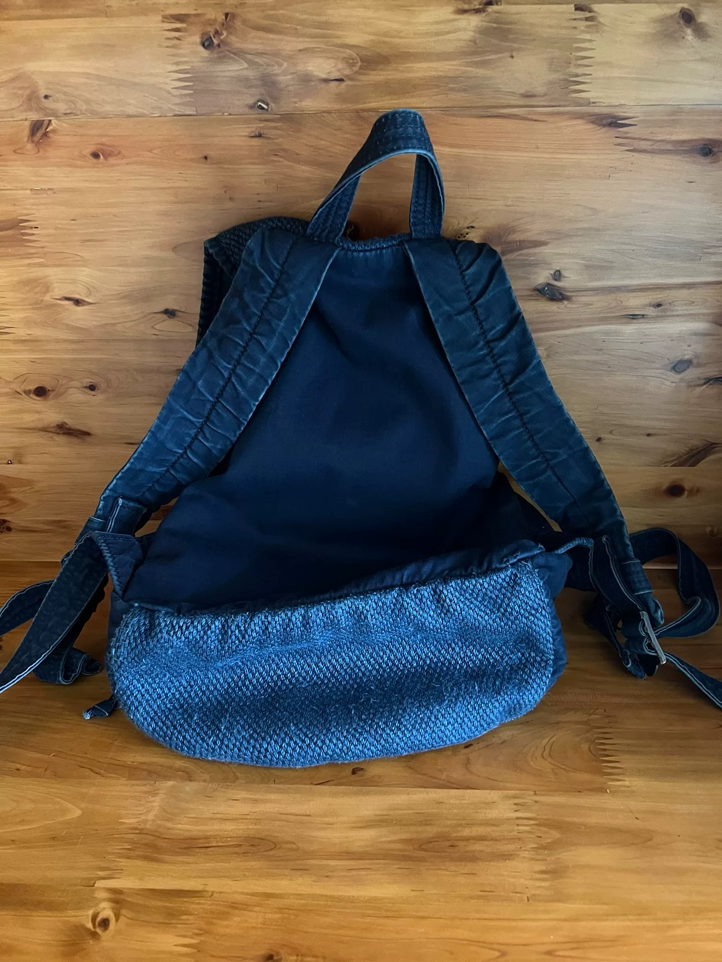 Porter Classic Mini Indigo Kendo Backpack — detail