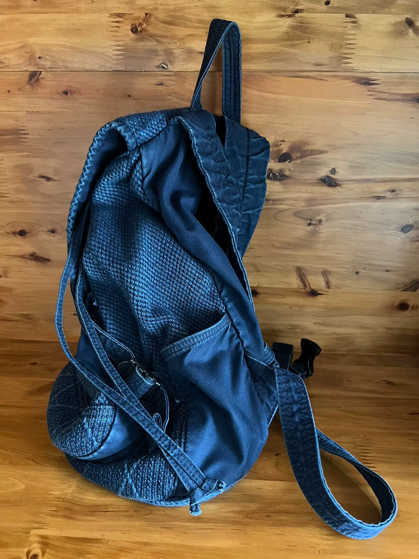 Porter Classic Mini Indigo Kendo Backpack — front