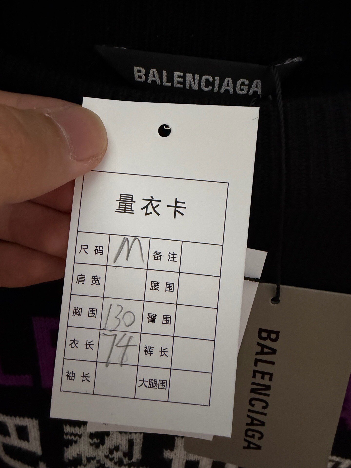 Balenciaga Seven Languages Sweater — detail