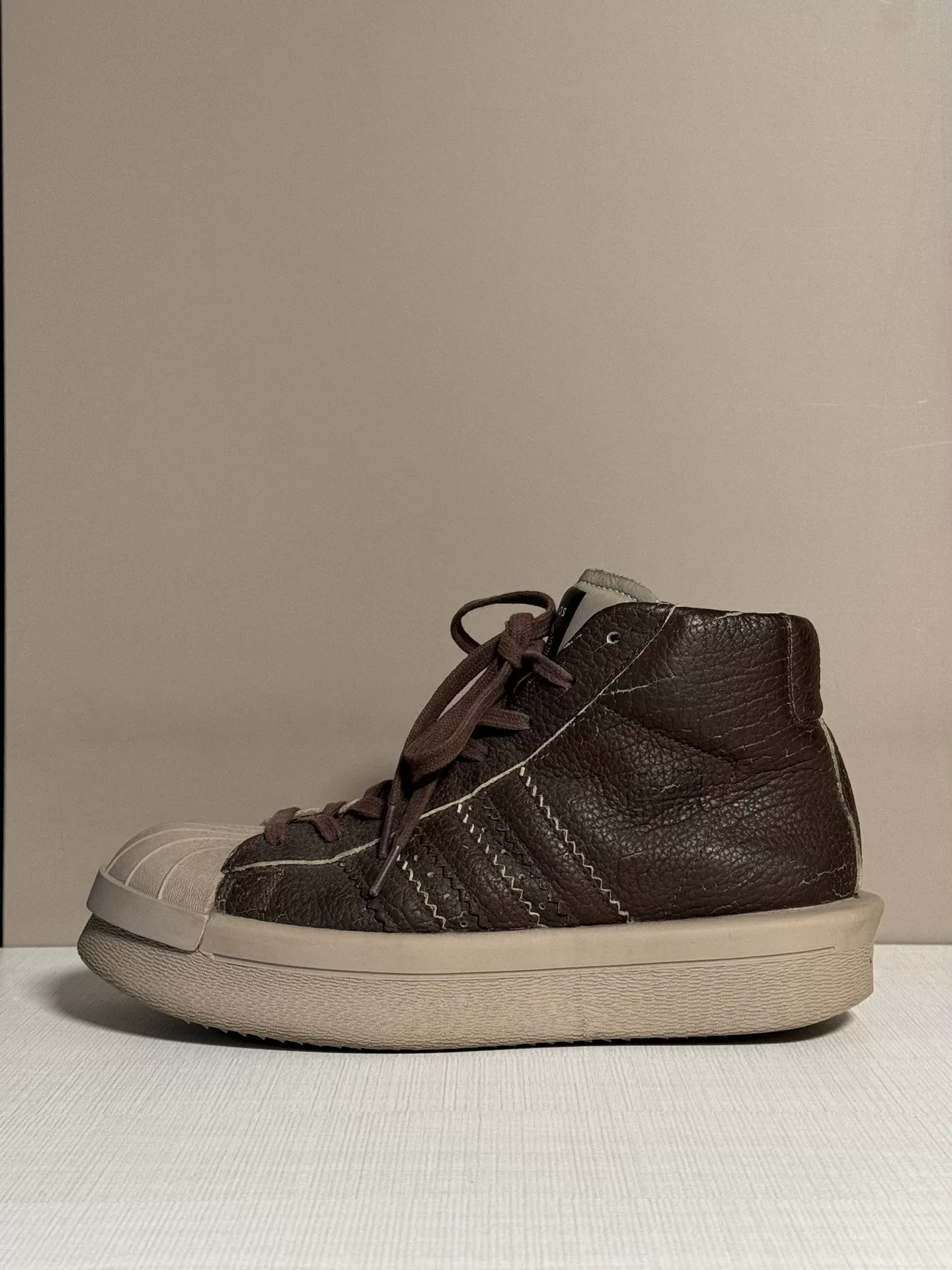 Rick Owens Adidas Shell Toe Platform Shoes — back