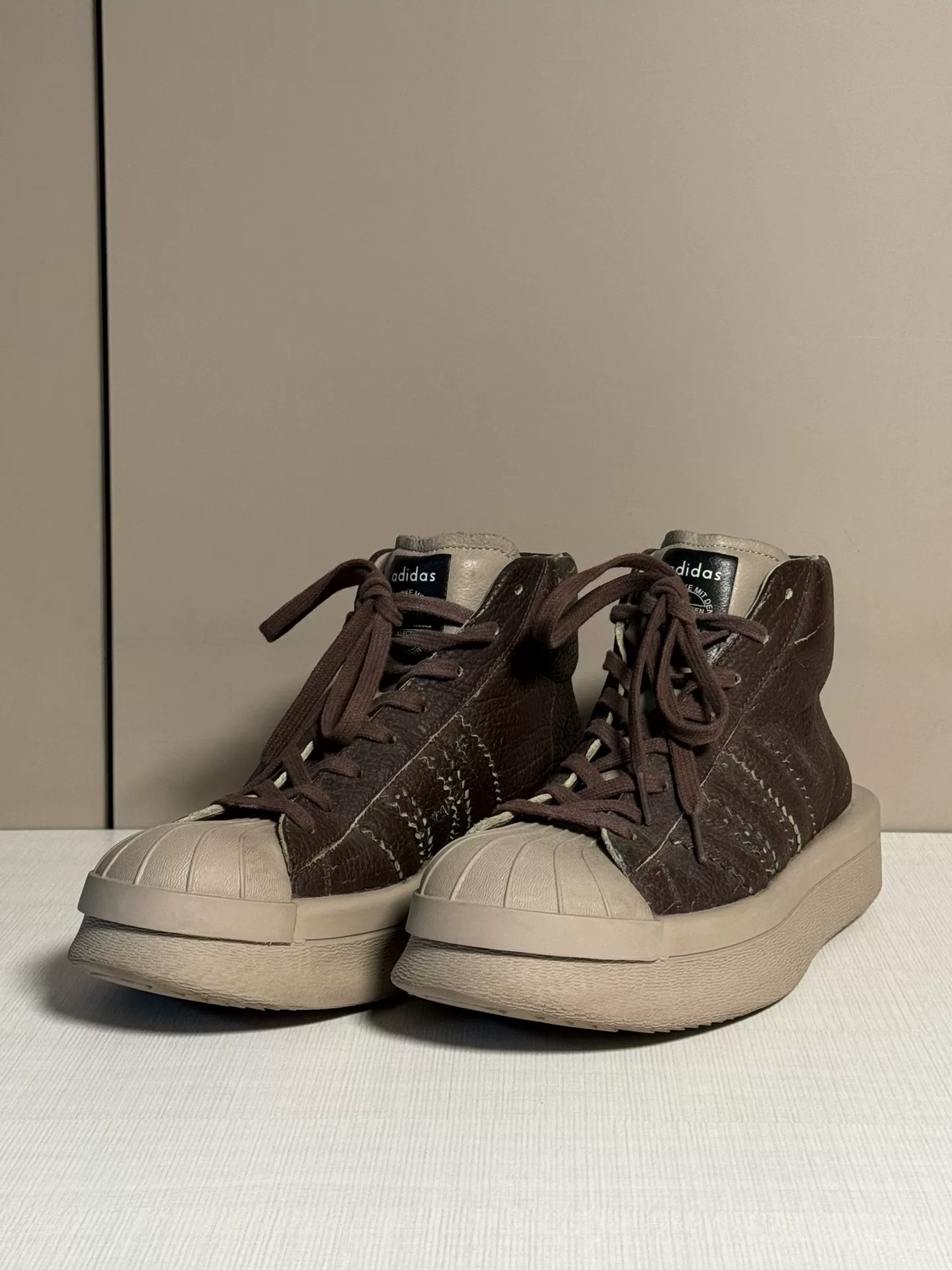 Rick Owens Adidas Shell Toe Platform Shoes