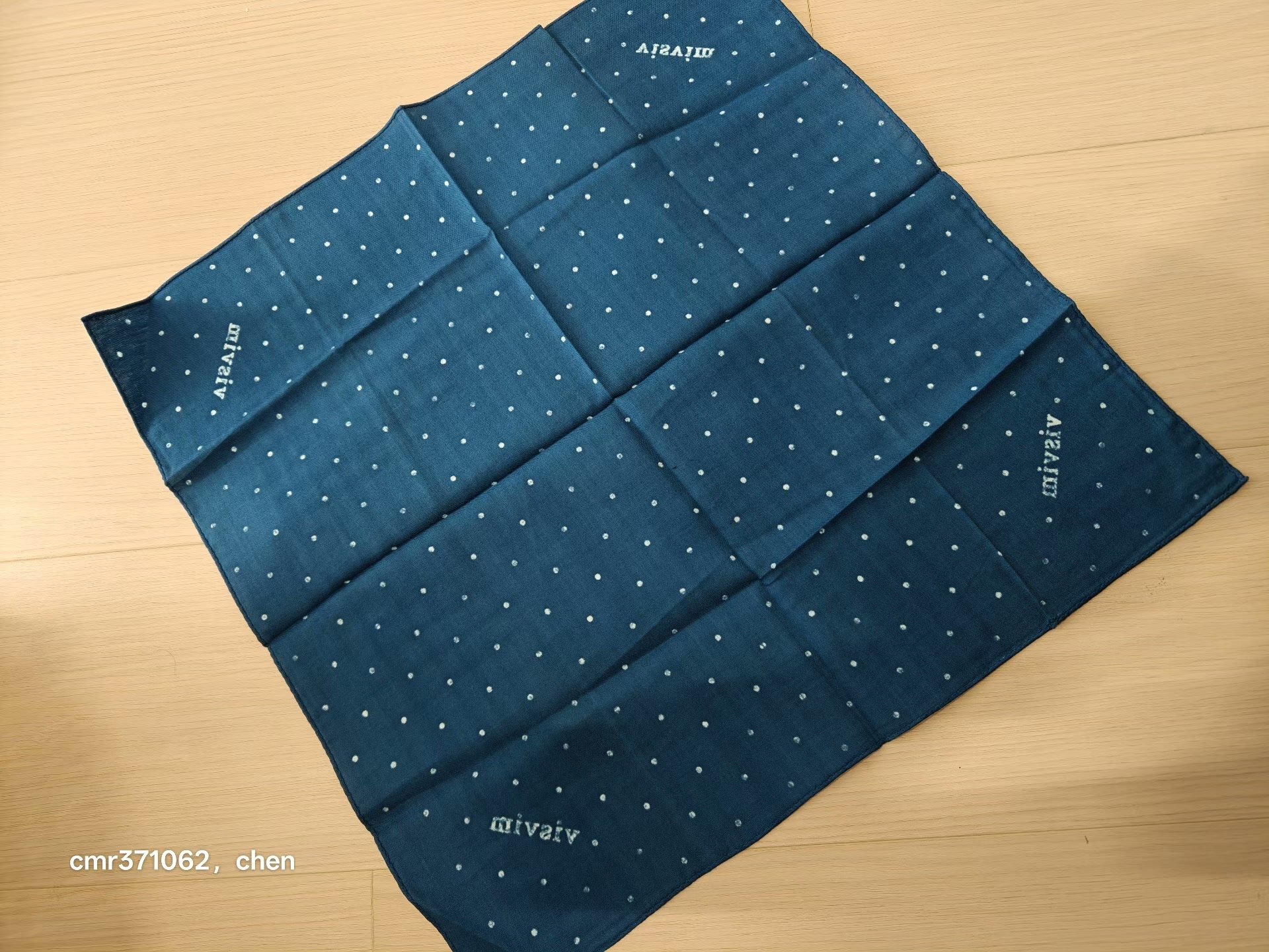 visvim Bandana Dots Scarf — label