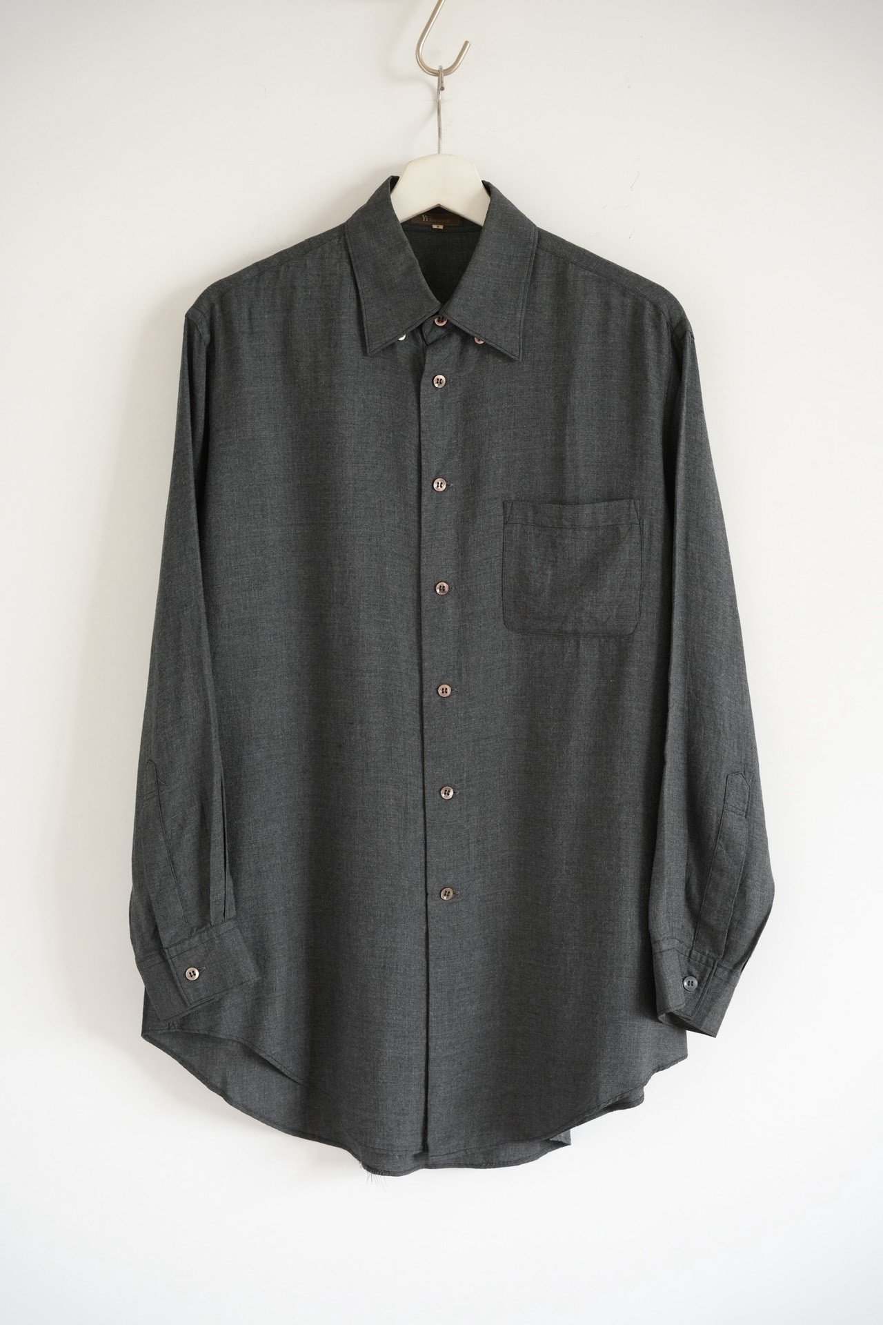 Yohji Yamamoto 00s Rayon Gray Shirt