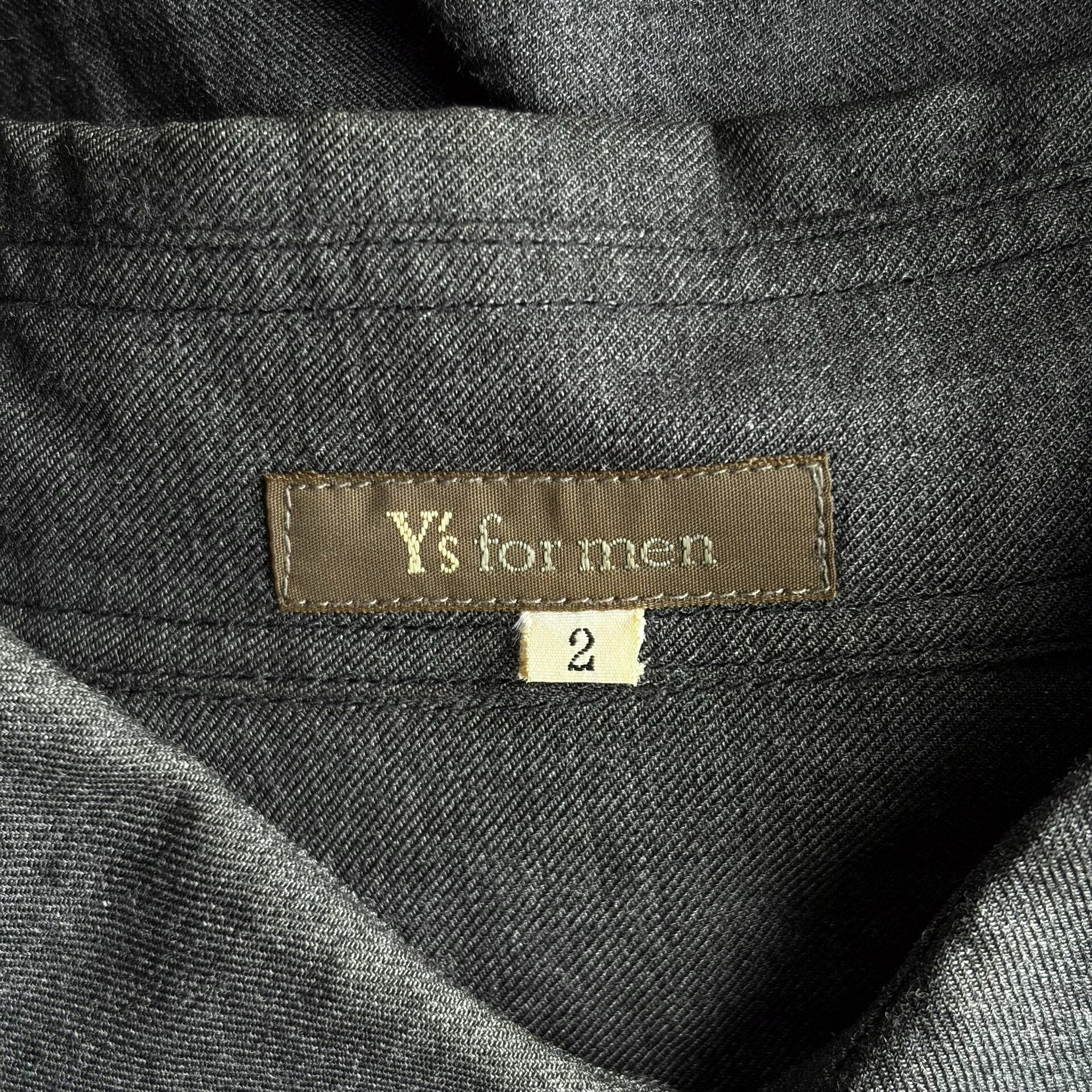 Yohji Yamamoto 00s Rayon Gray Shirt — label