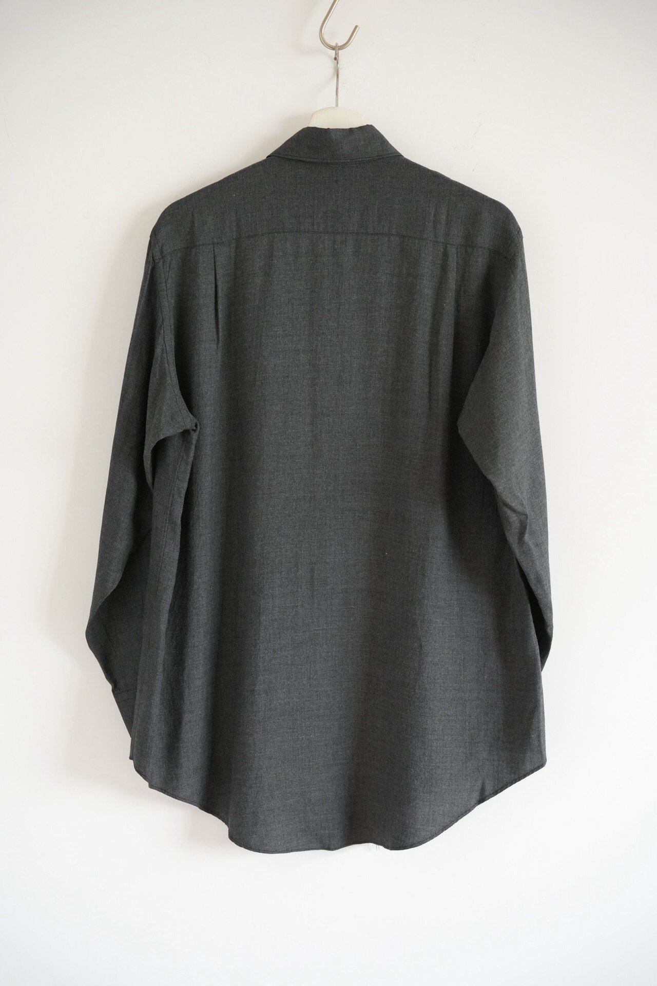 Yohji Yamamoto 00s Rayon Gray Shirt — front
