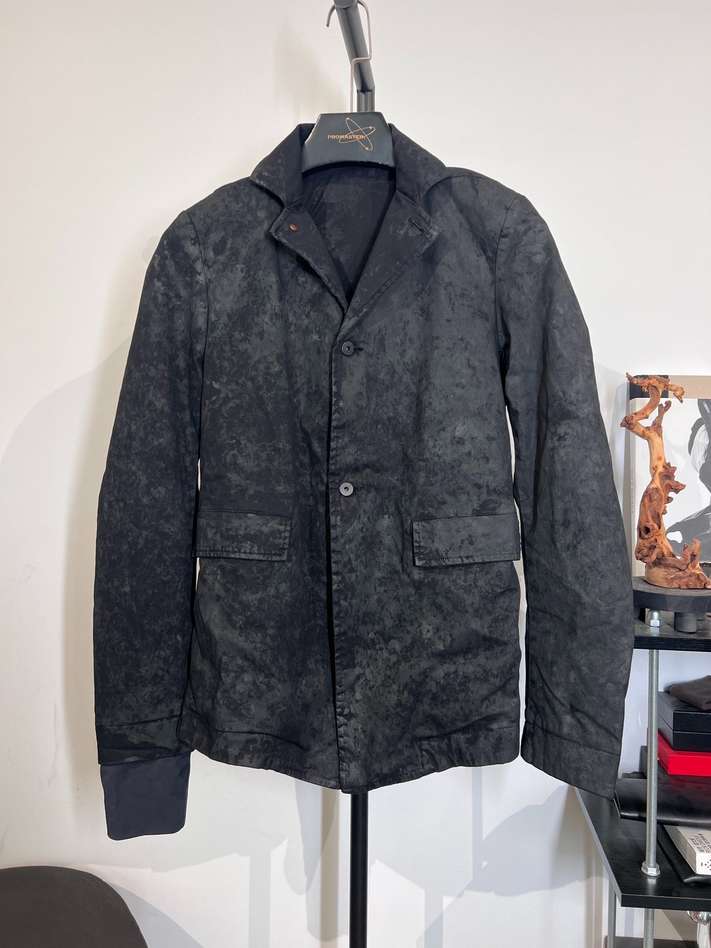 Boris Bidjan Saberi B1 Wax-Coated Suit Jacket