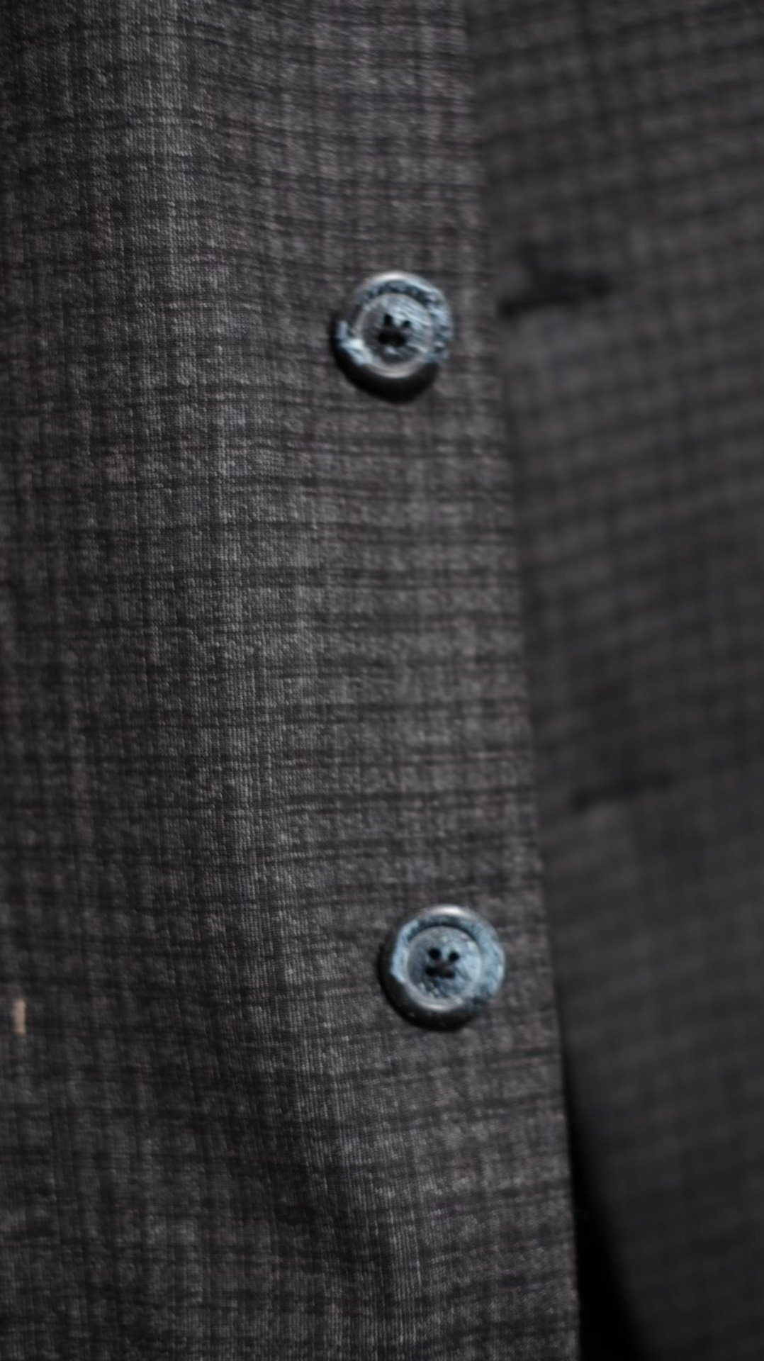 Loro Piana Gray-Black Check Suit Jacket — back