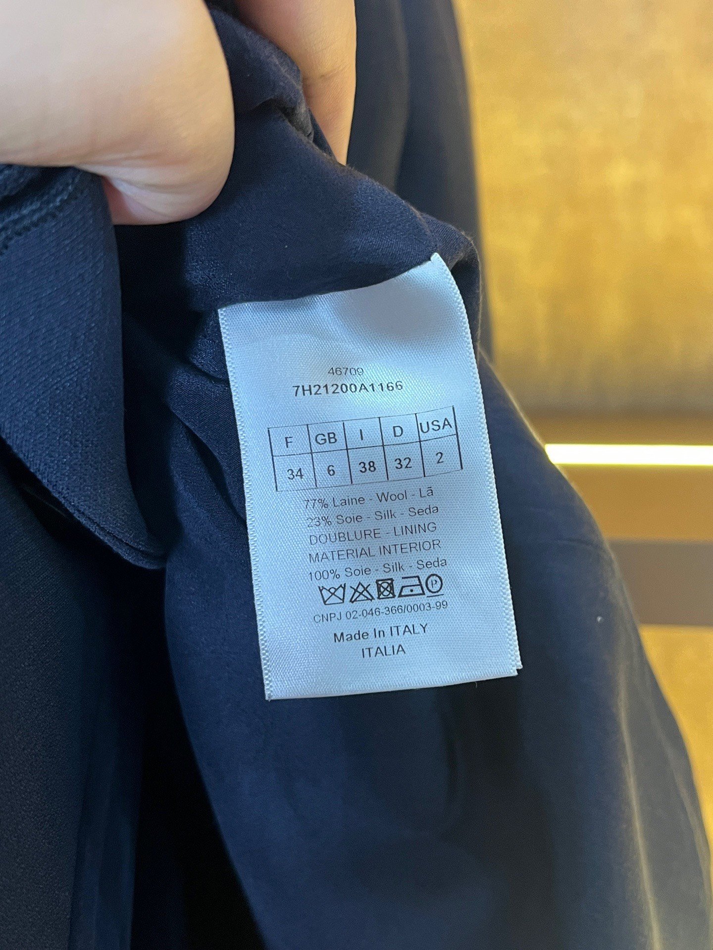 Dior Double-Breasted Blazer — back