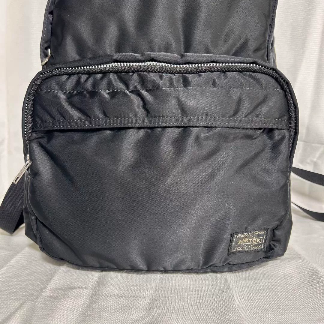 Porter Tanker Black Backpack — detail