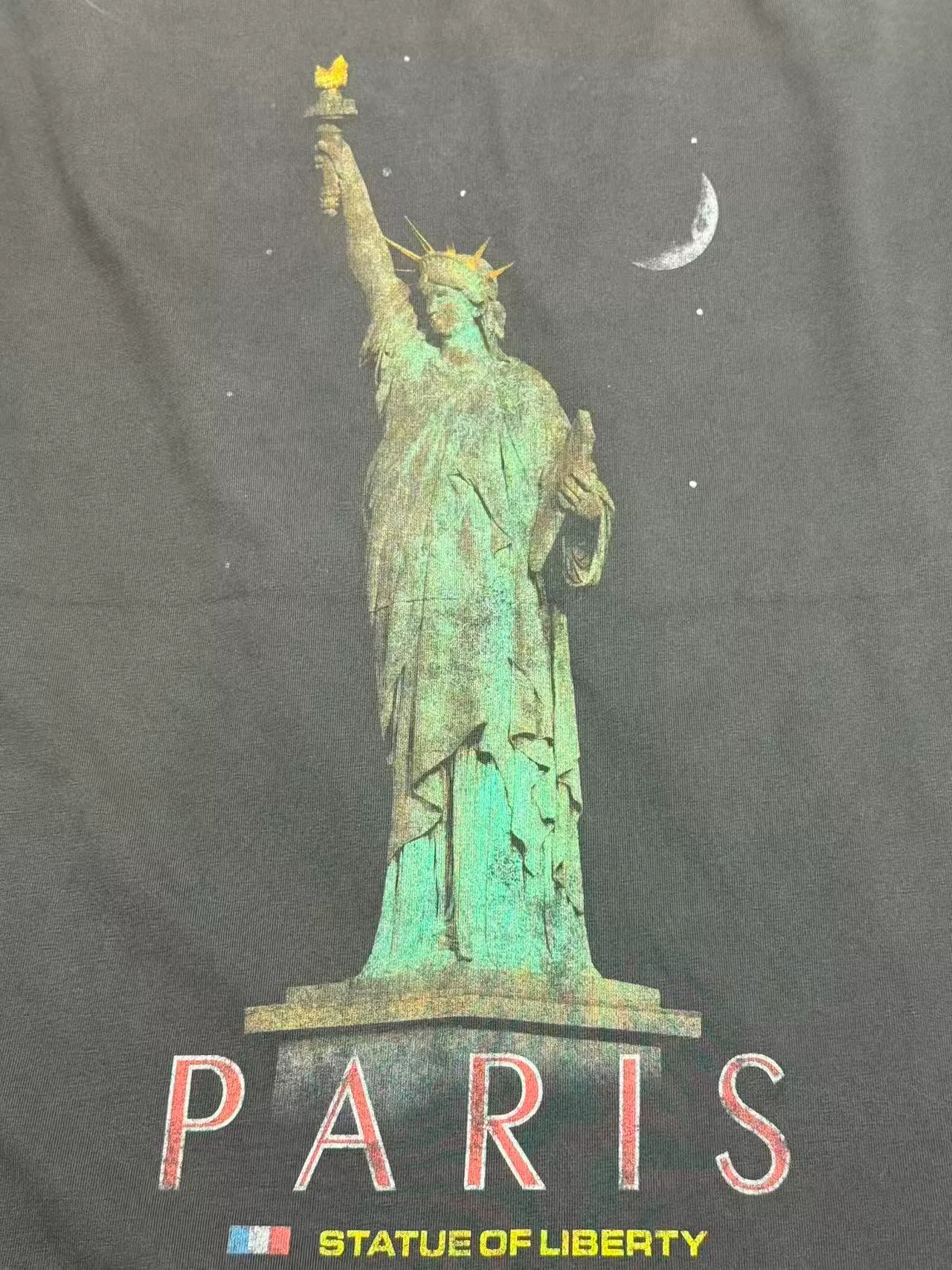 Balenciaga Statue of Liberty Paris Oversized T-shirt — detail