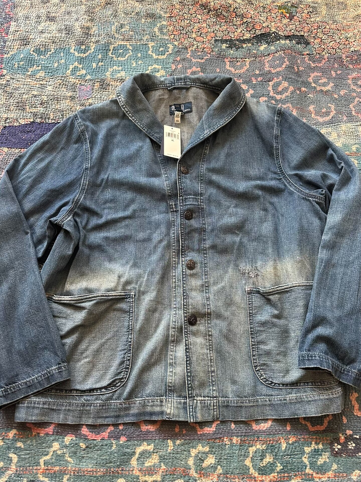 Polo Ralph Lauren RRL Distressed Denim Jacket