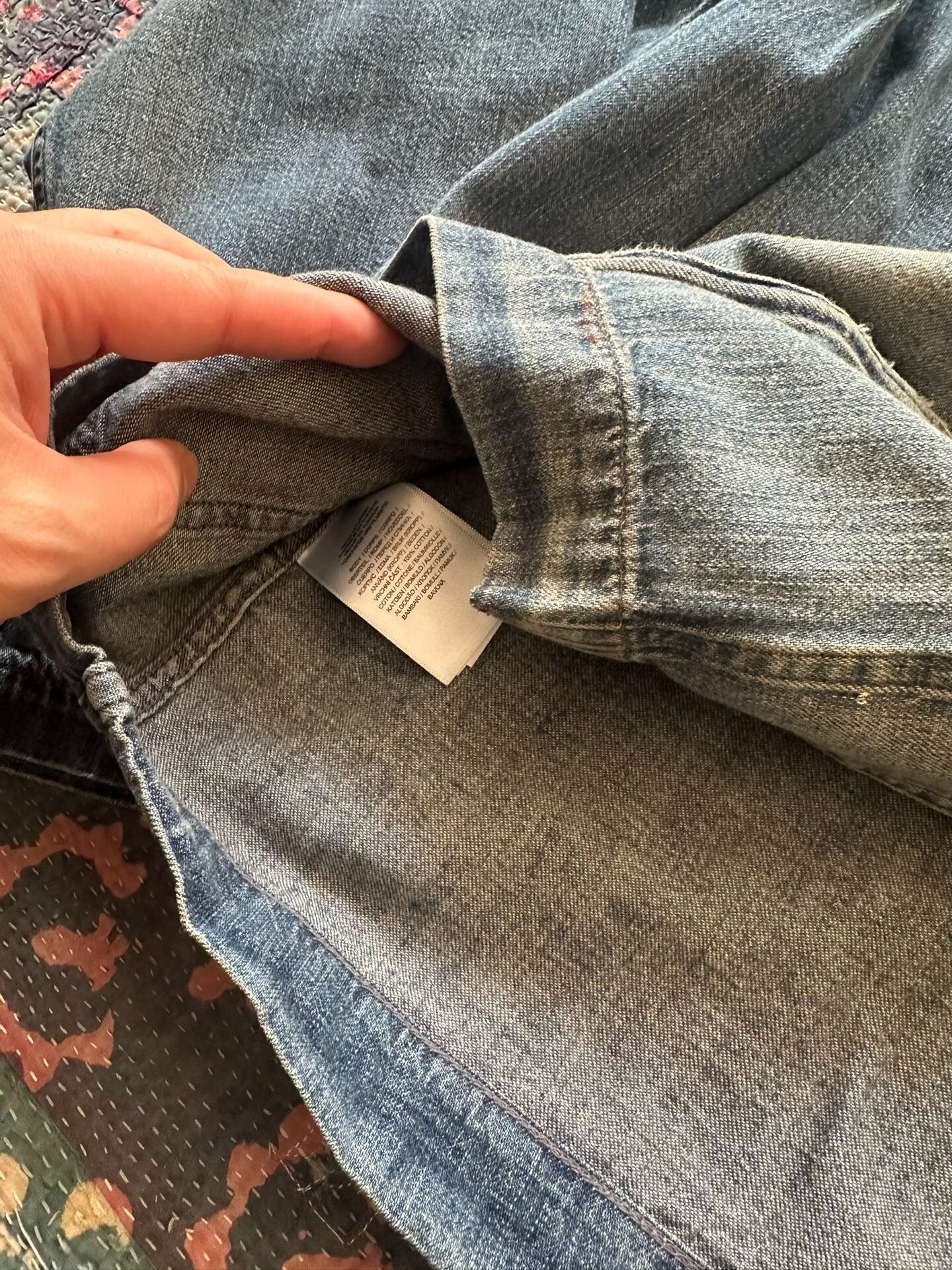 Polo Ralph Lauren RRL Distressed Denim Jacket — back