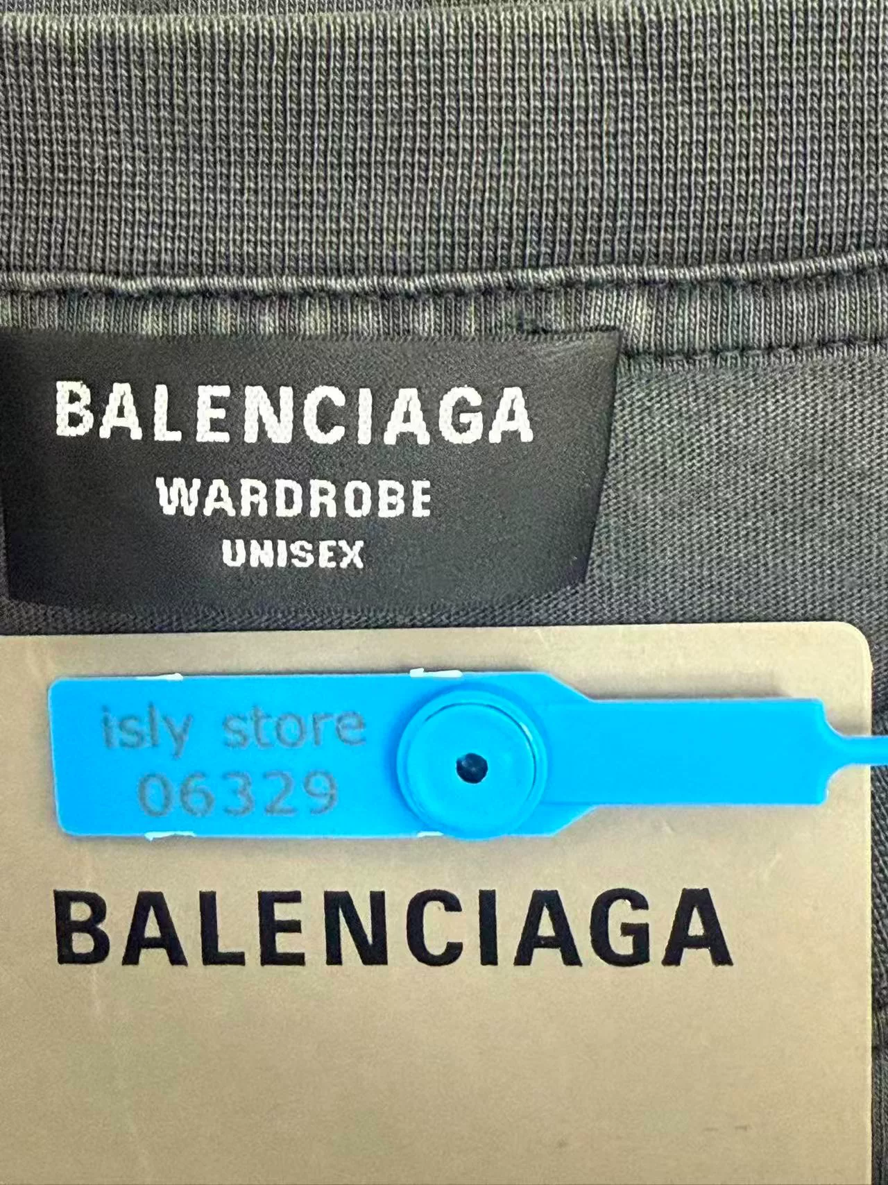 Balenciaga Loose Round Neck Printed T-shirt — back