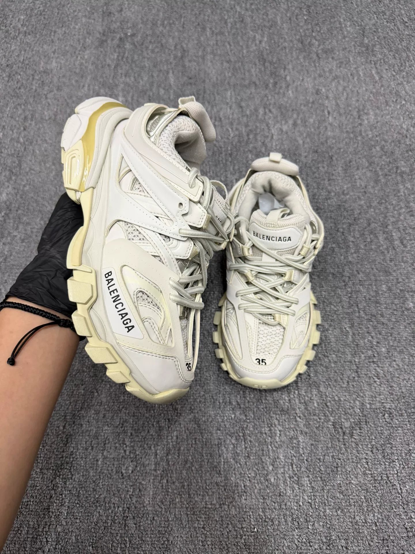 Balenciaga Track White Dad Shoes — back