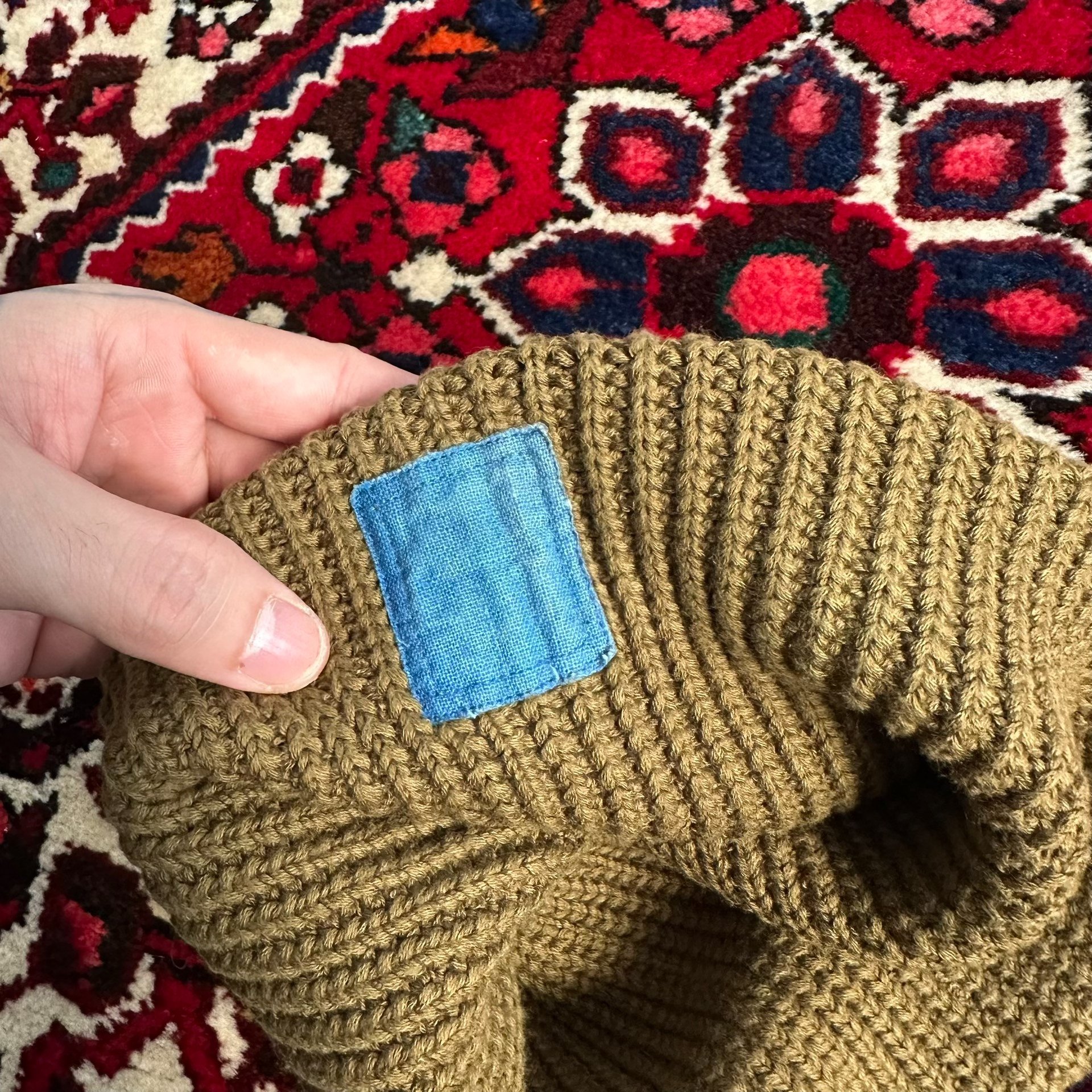 VISVIM 14aw ICT Knit Beanie — label