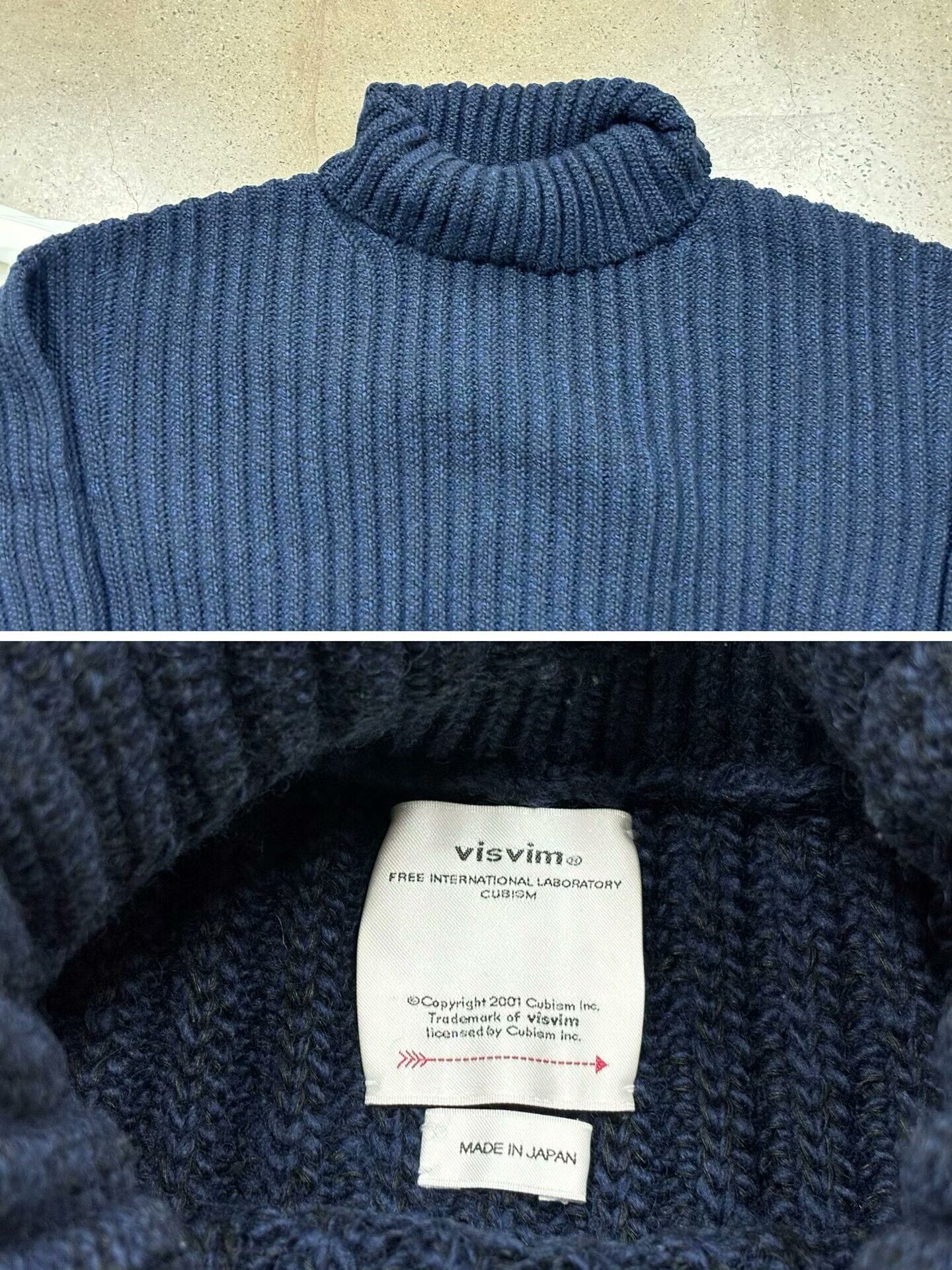 Visvim 21aw Amplus Turtleneck Knit — detail