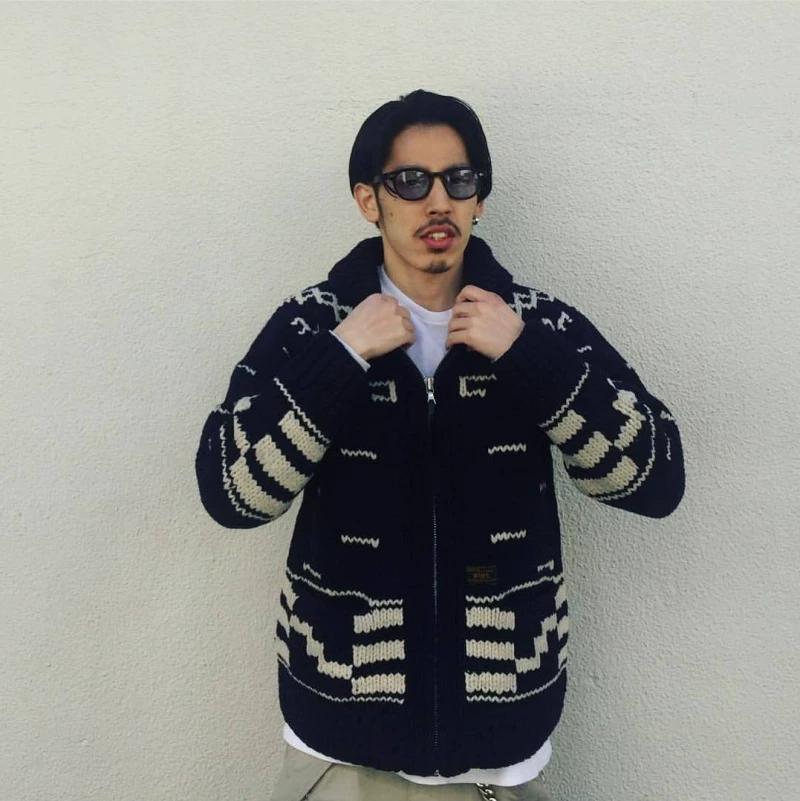 WTAPS Cowichan Wool Sweater 14AW — label