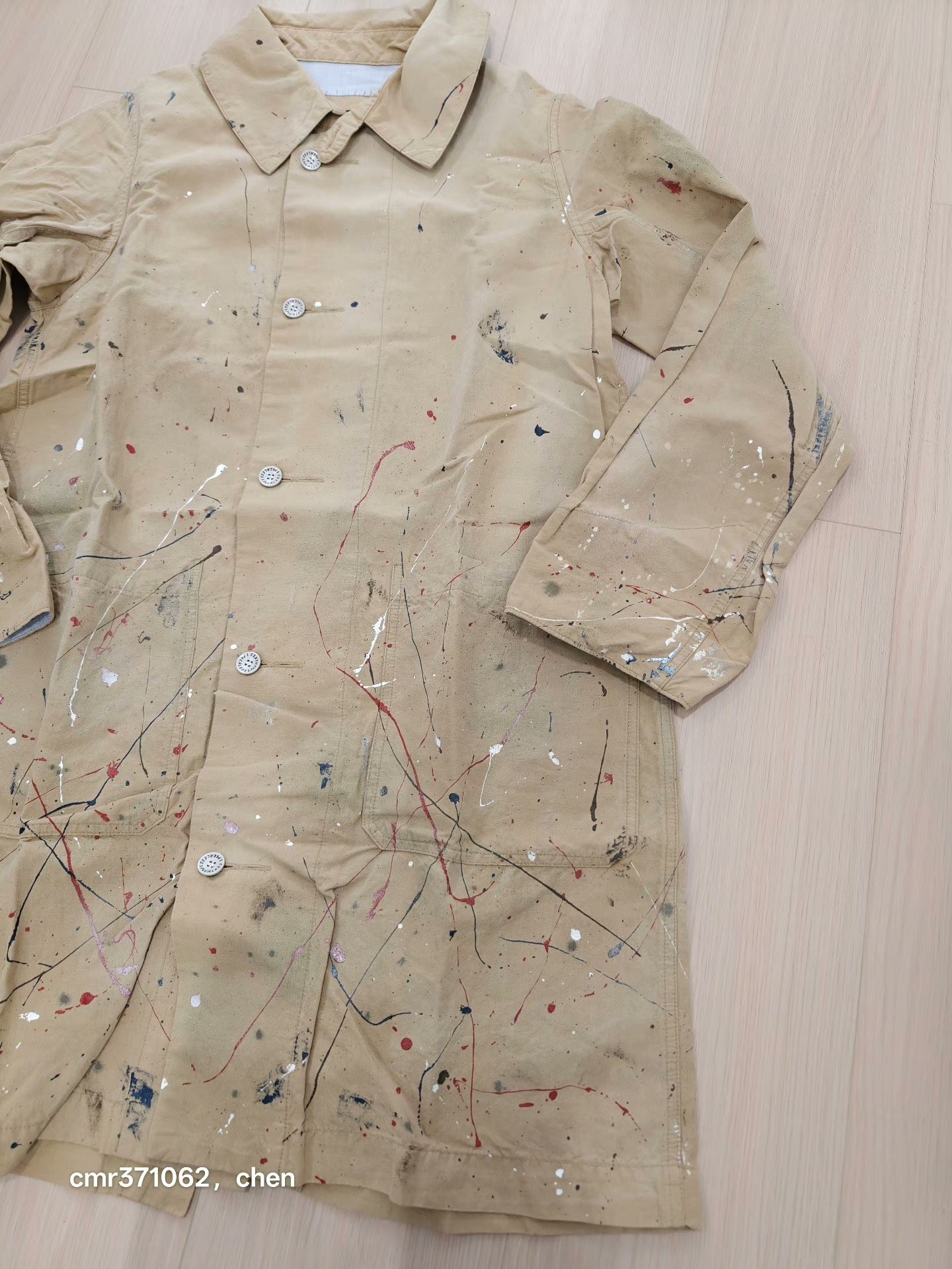 VISVIM 18 ICT GREASE MONKEY COAT — detail