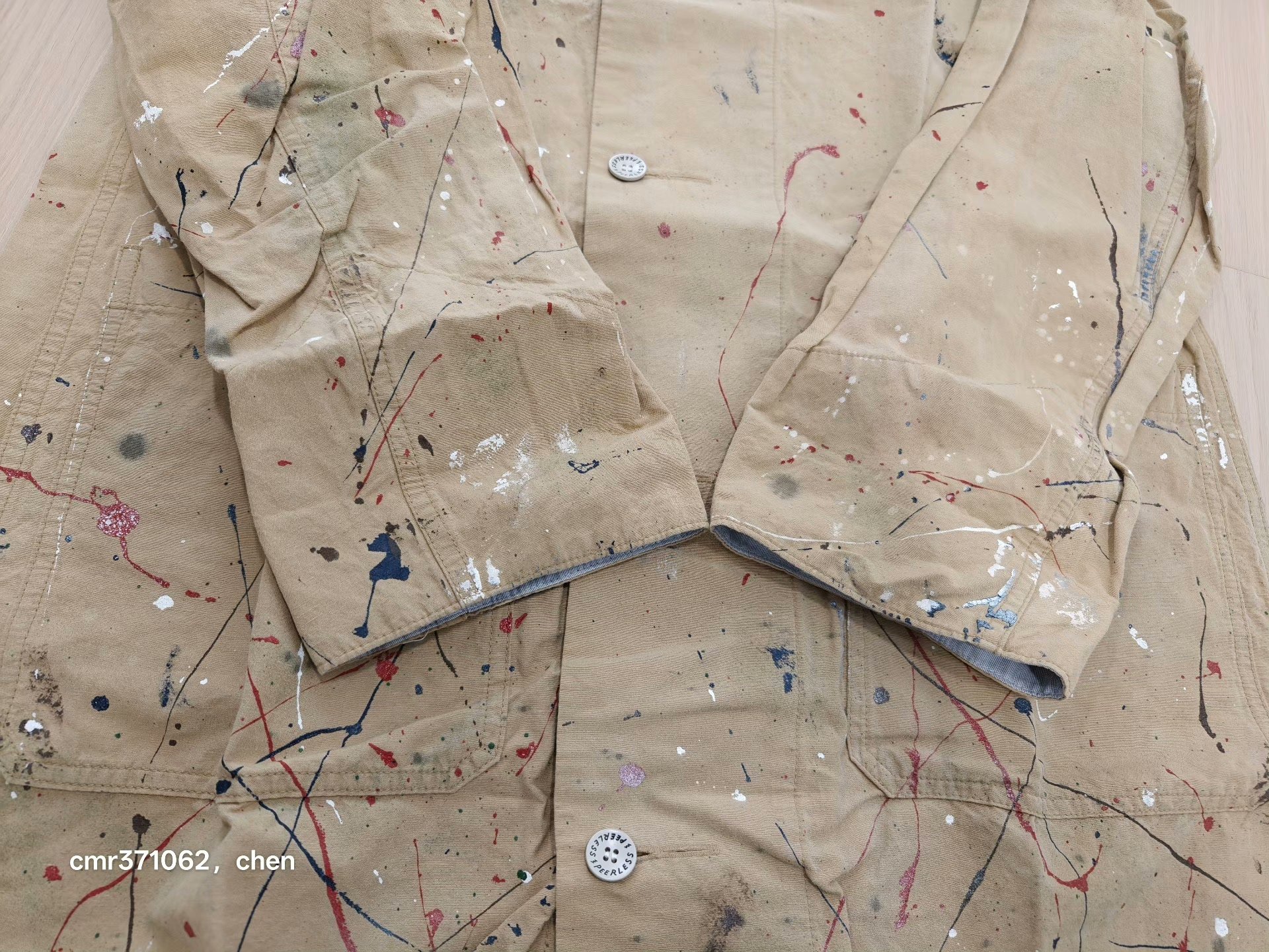 VISVIM 18 ICT GREASE MONKEY COAT — label