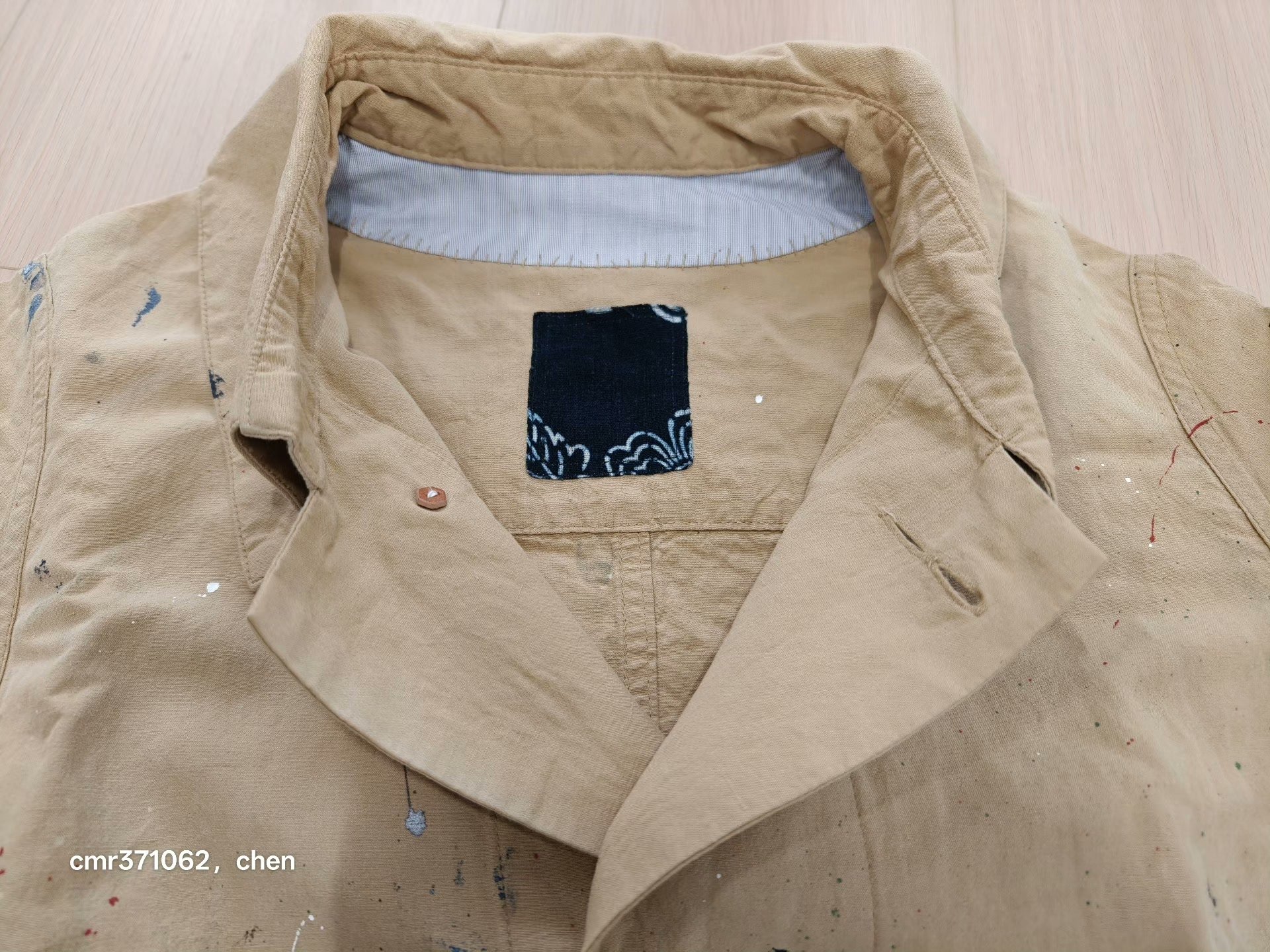 VISVIM 18 ICT GREASE MONKEY COAT — back