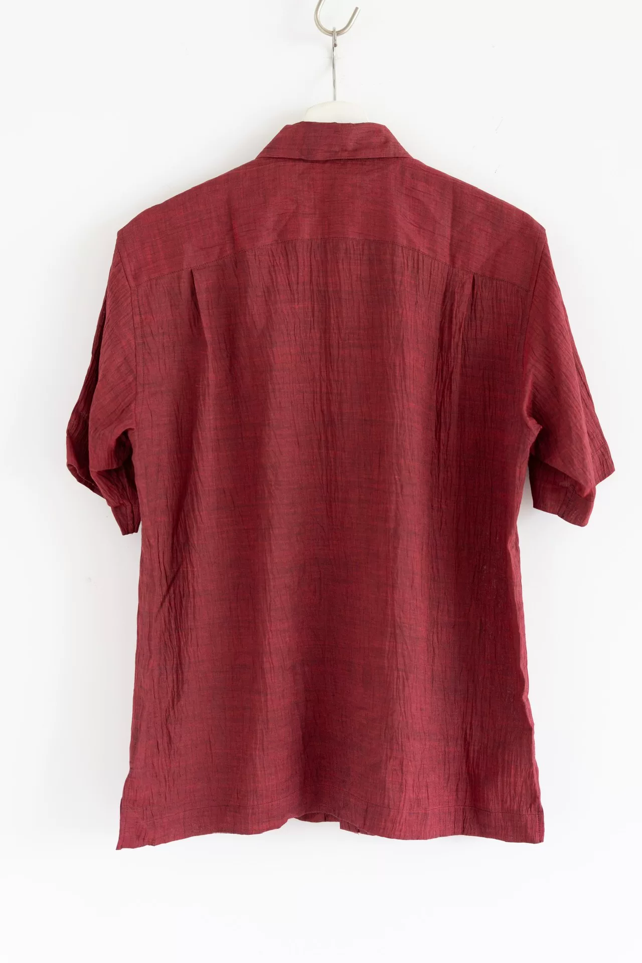 Issey Miyake Men 19SS Wrinkled Ramie Shirt — front
