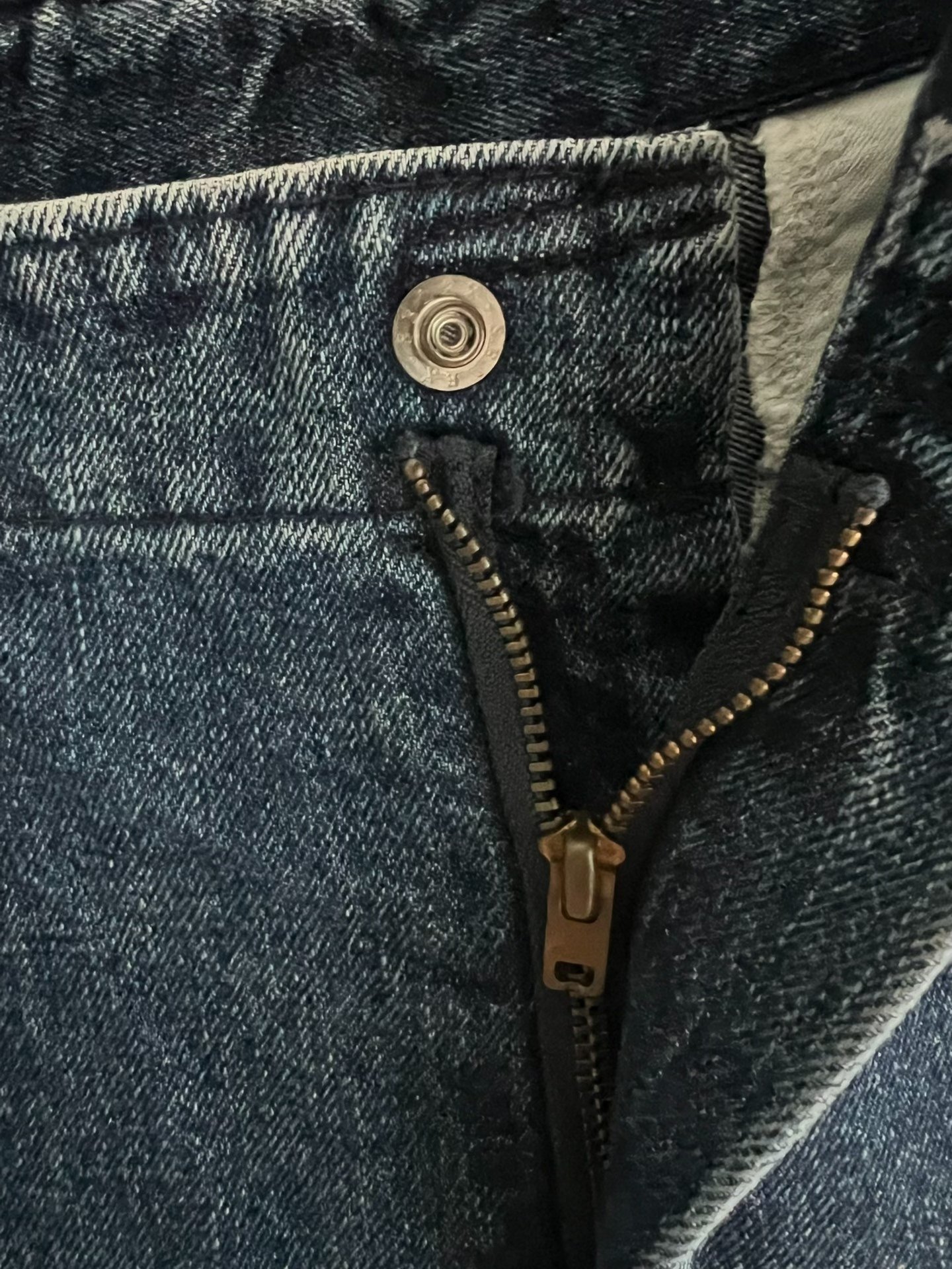 Japanese Limited 14oz Relaxed Denim Shorts — label
