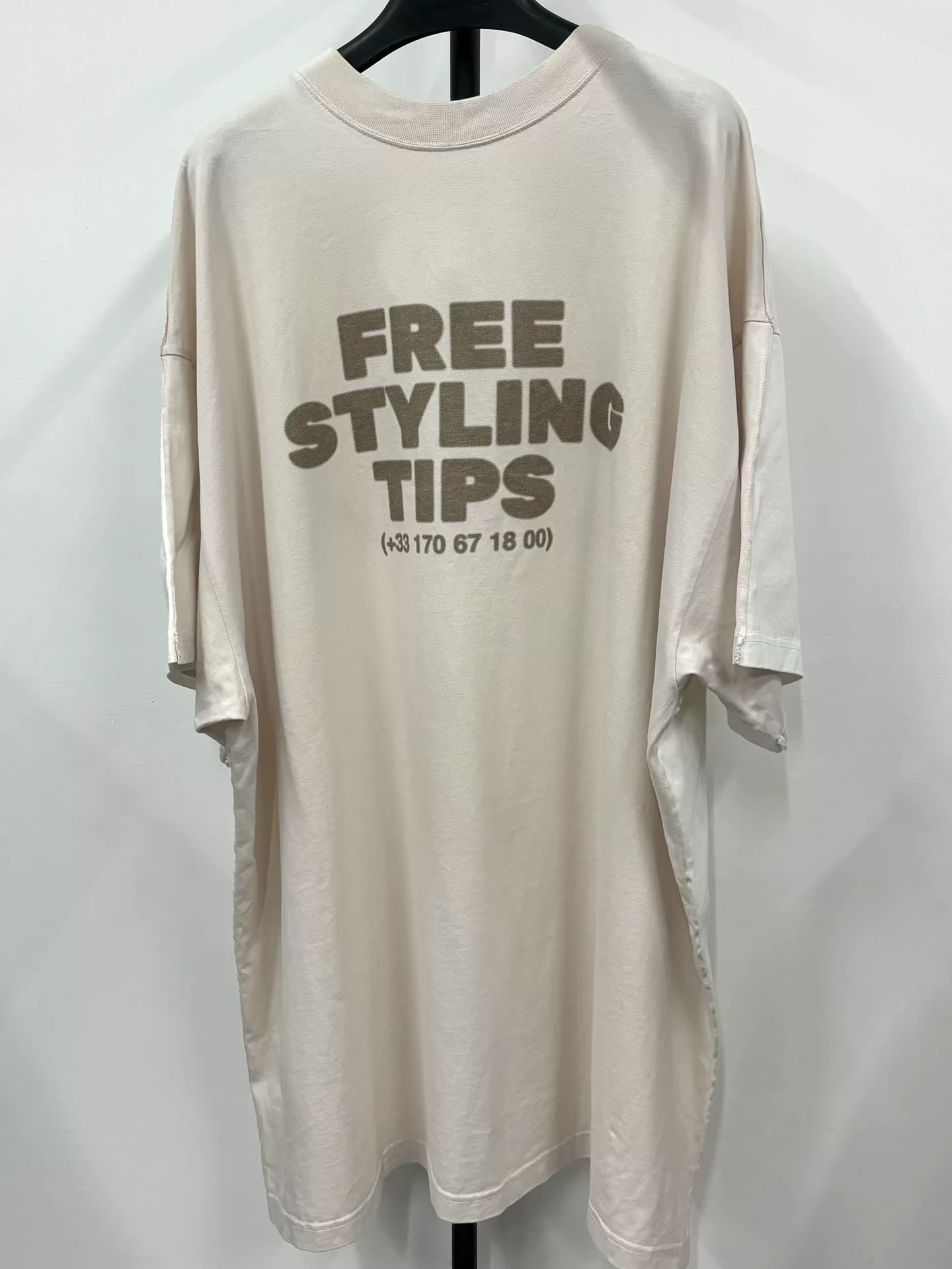 Balenciaga 3B Logo Oversized Short-Sleeve Tee — front