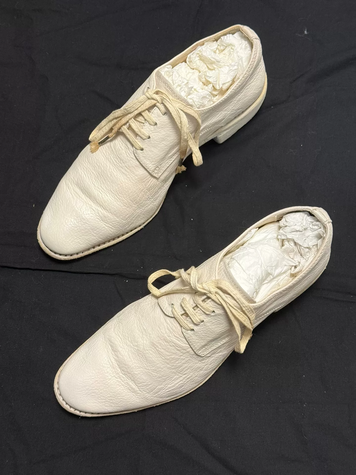 Carol Christian Poell White Leather Shoes — detail