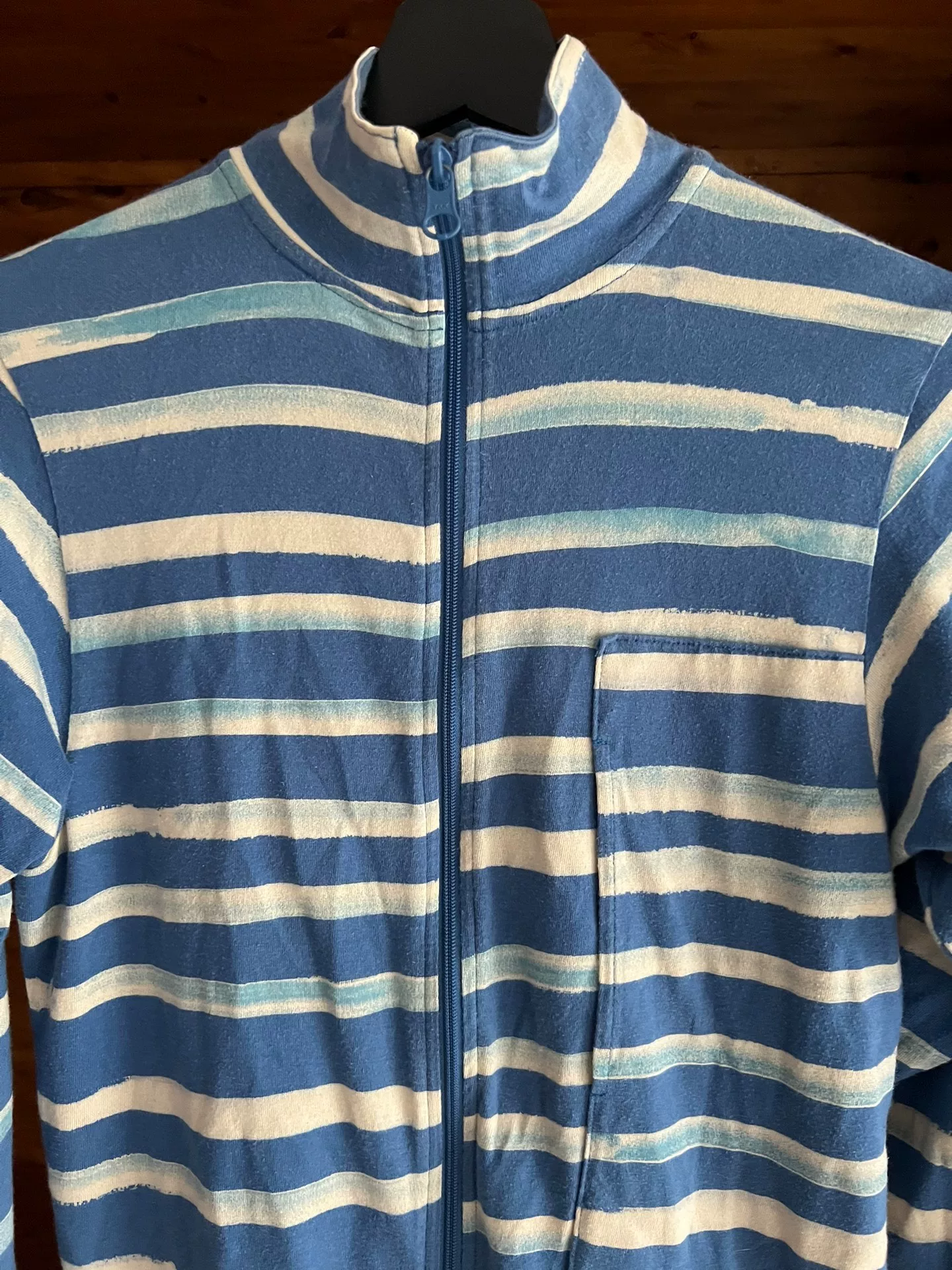 PORTER CLASSIC 2018AW Artist Stripe Zip Jacket — back
